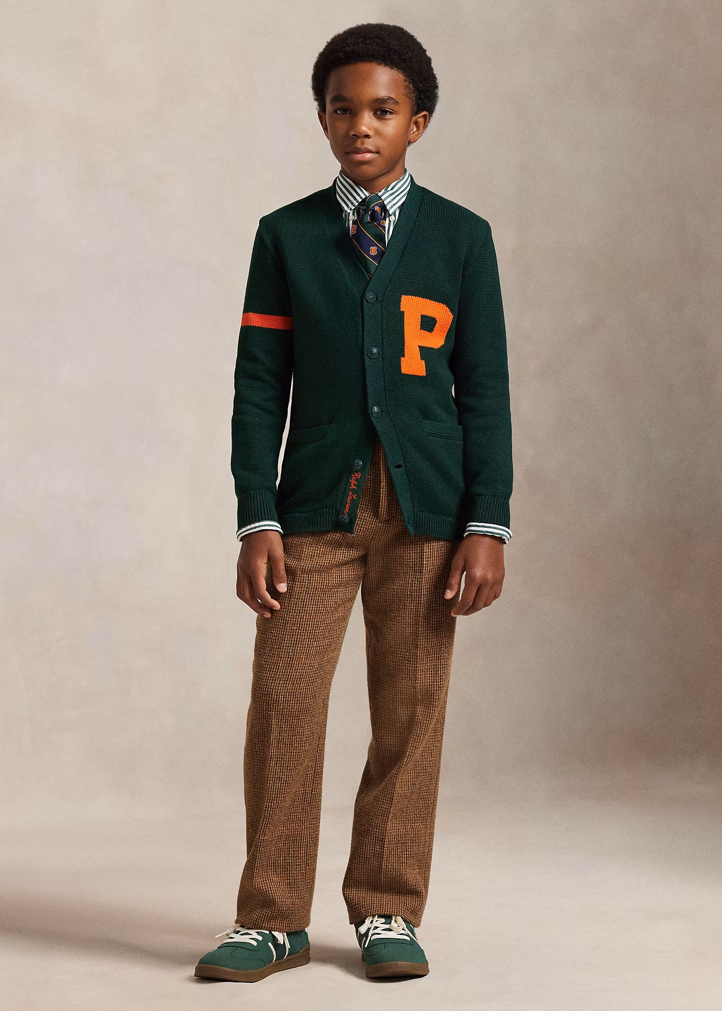 College-Strickjacke mit V-Ausschnitt - RALPH LAUREN OUTLET