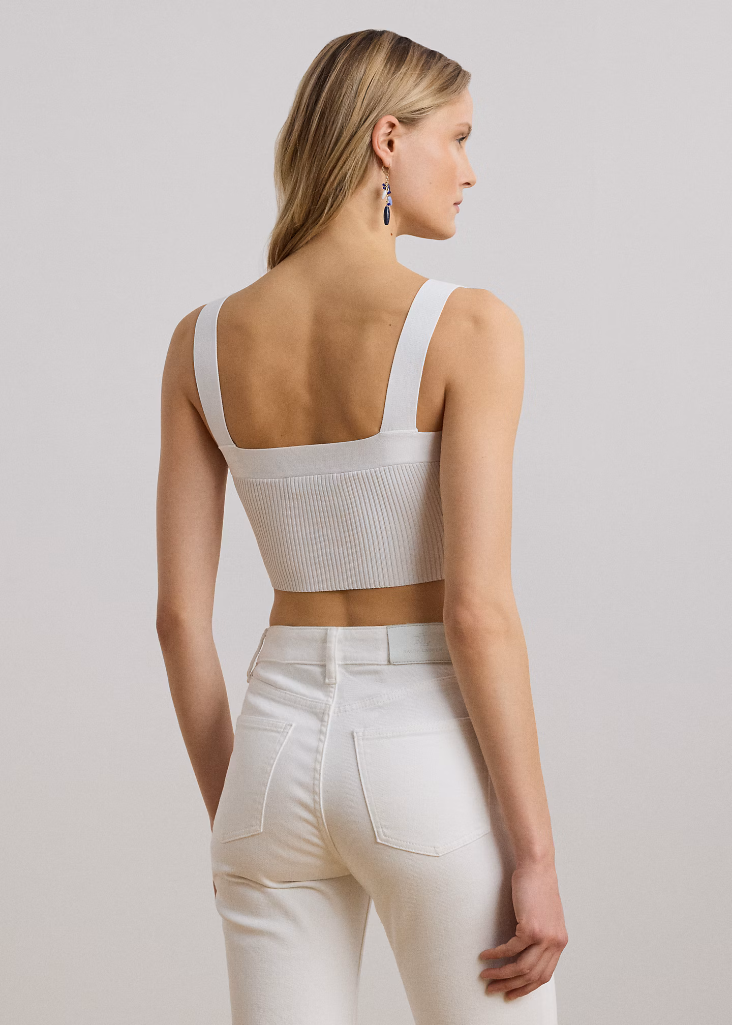 Ärmelloser Pullover in Rippenstrick - RALPH LAUREN OUTLET