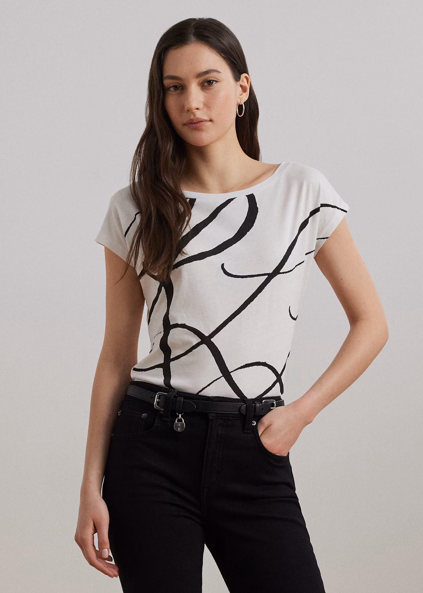 Top aus Baumwollmischung mit Logo - RALPH LAUREN OUTLET