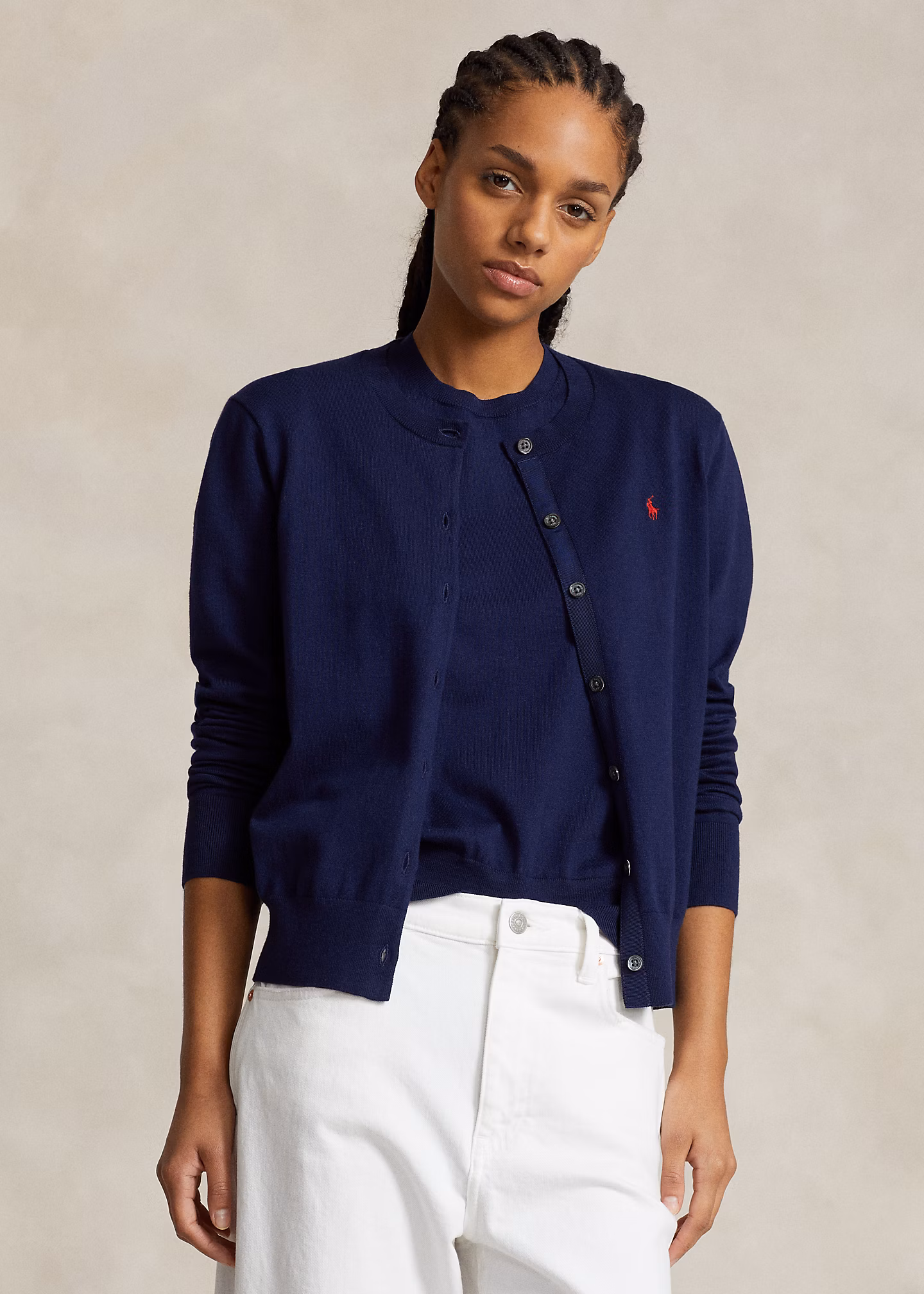 Strickjacke aus Baumwollmischung - RALPH LAUREN OUTLET