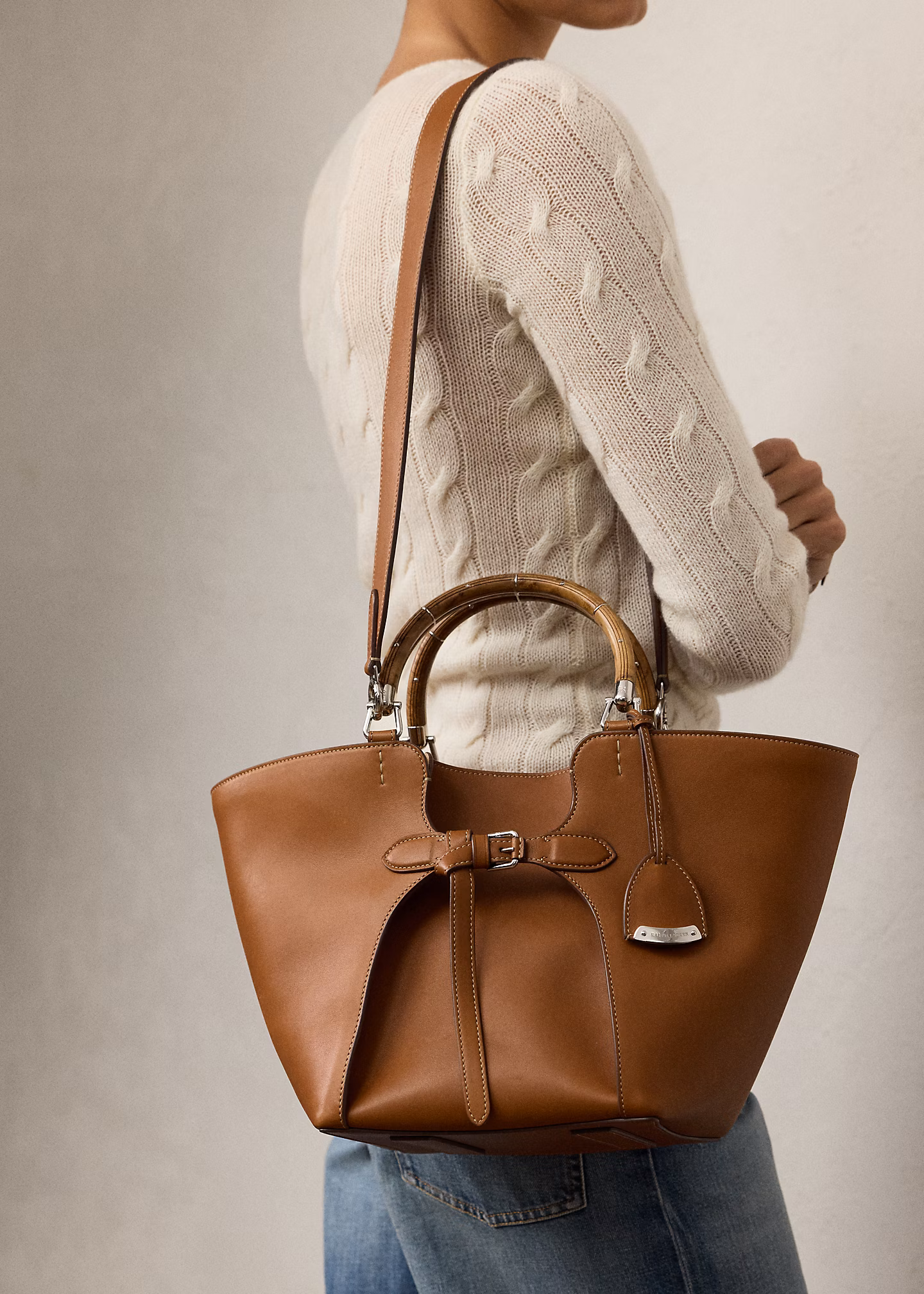 Die Tragetasche Ralph aus Kalbsleder - RALPH LAUREN OUTLET