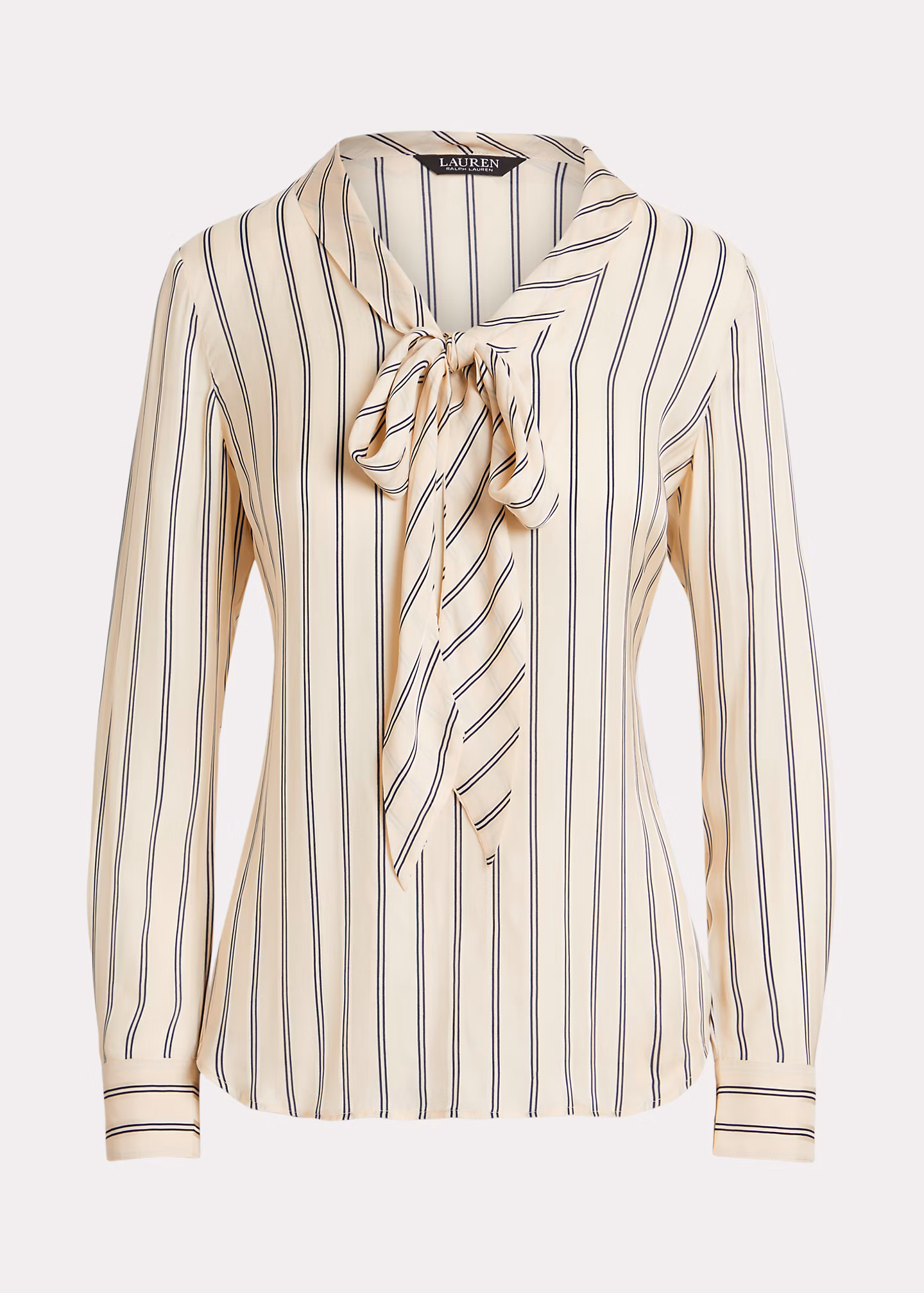 Gestreifte Jacquardbluse mit Bindedetail - RALPH LAUREN OUTLET