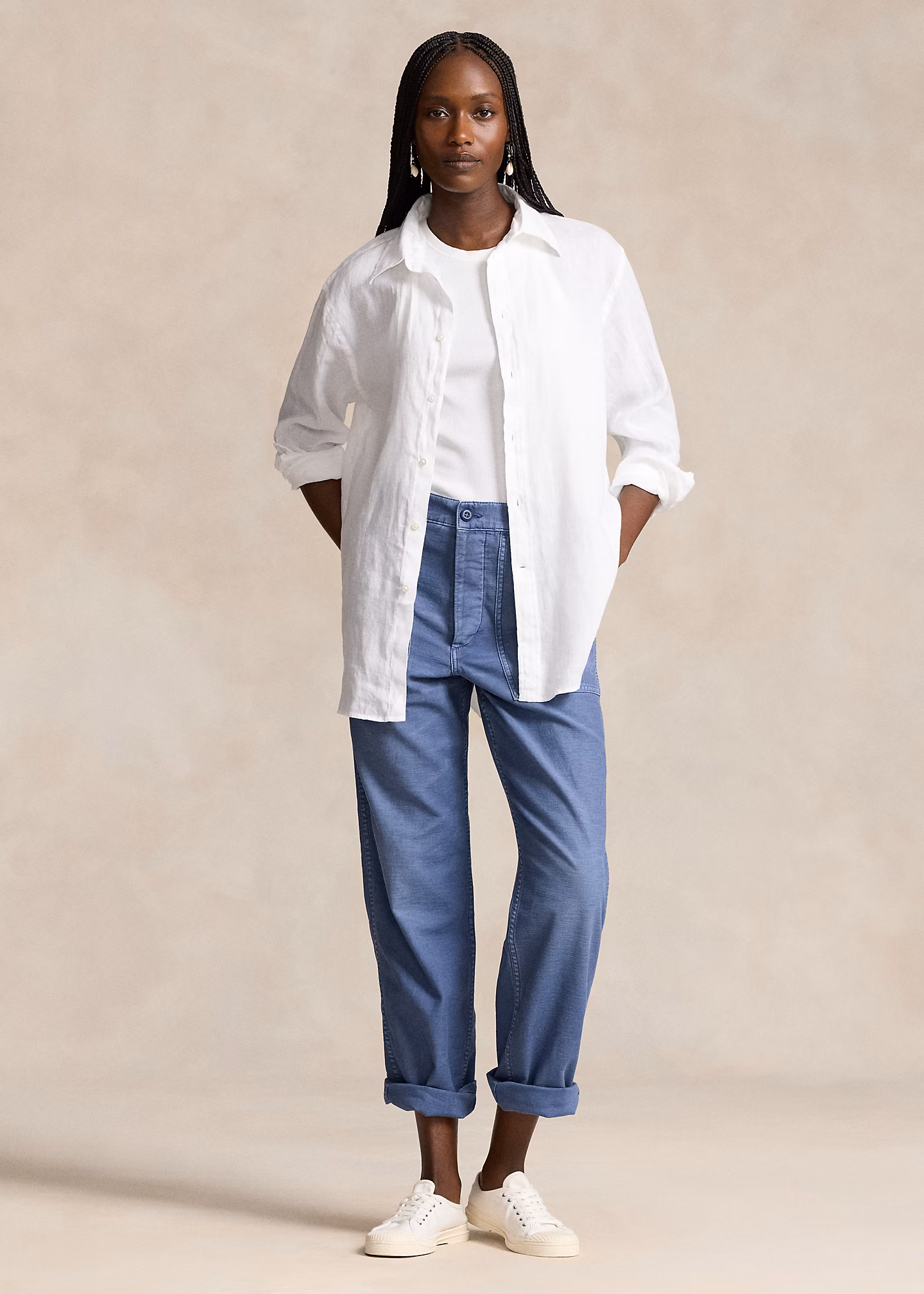 Utility-Hose aus Baumwollatlas - RALPH LAUREN OUTLET