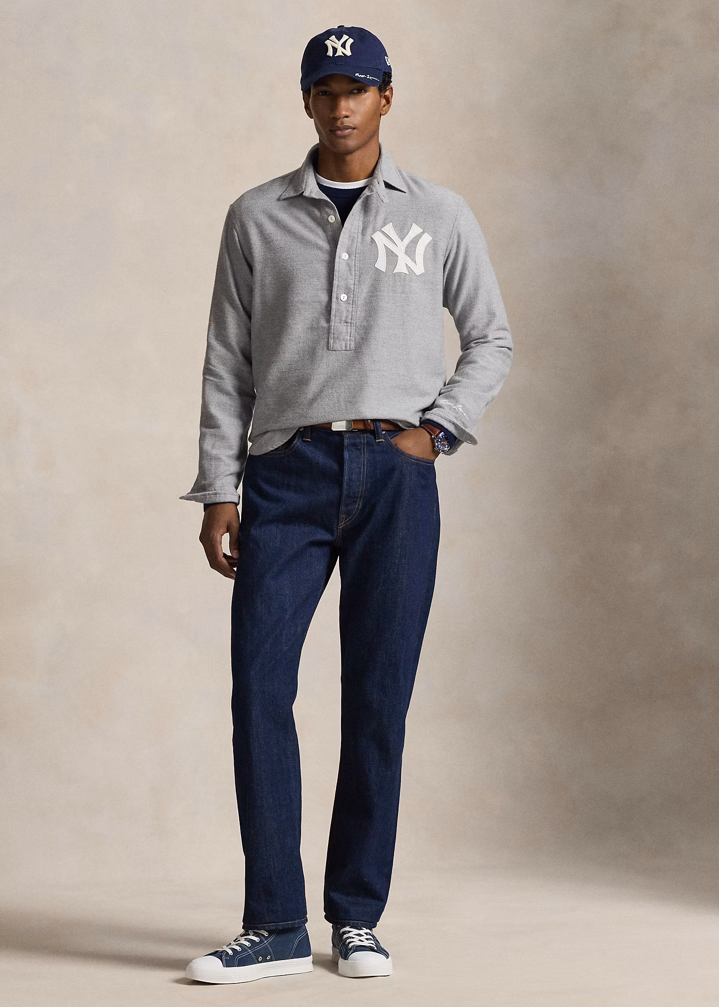 Popover-Hemd Polo Ralph Lauren Yankees - RALPH LAUREN OUTLET