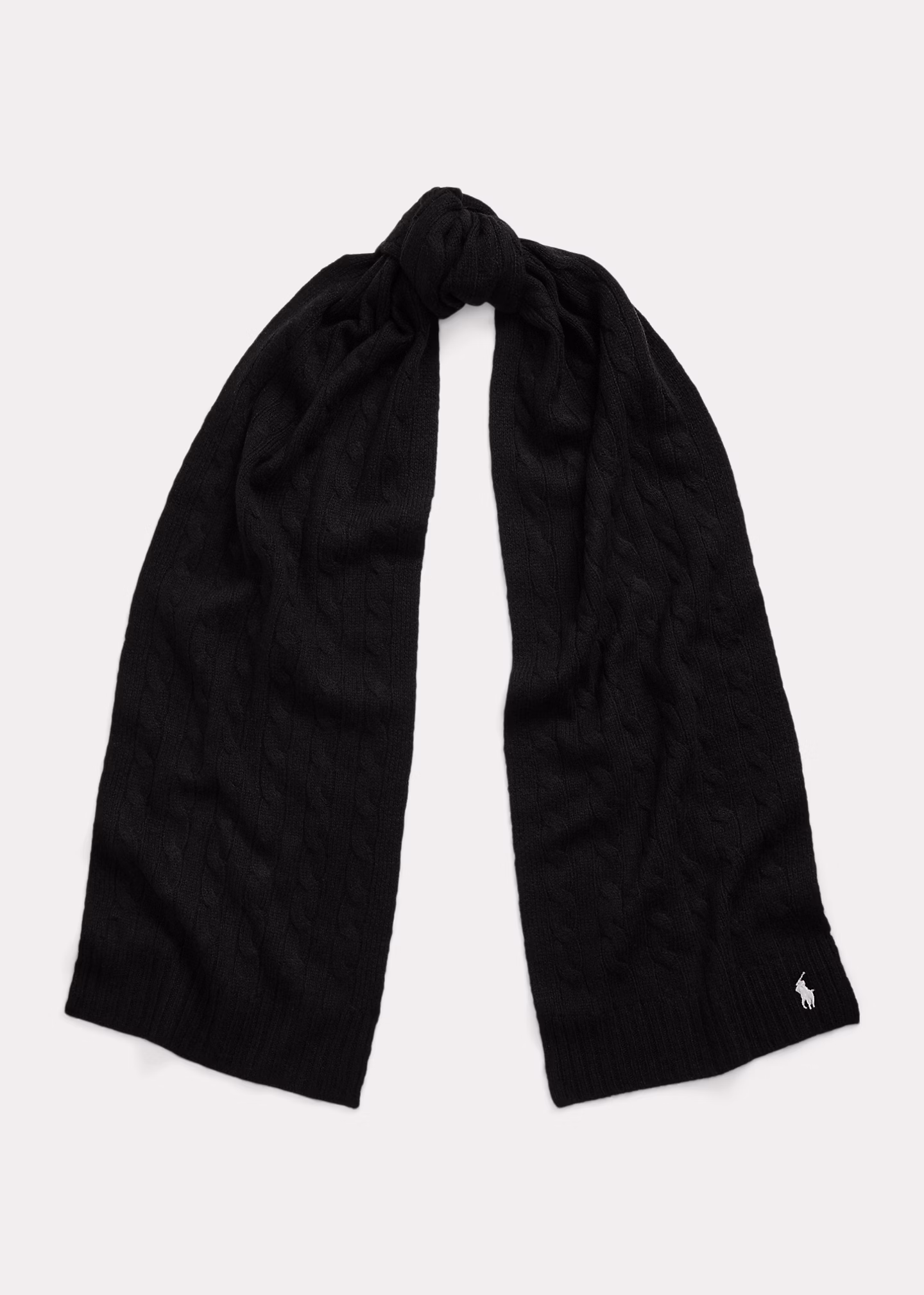 Woll-Kaschmir-Schal mit Zopfmuster - RALPH LAUREN OUTLET