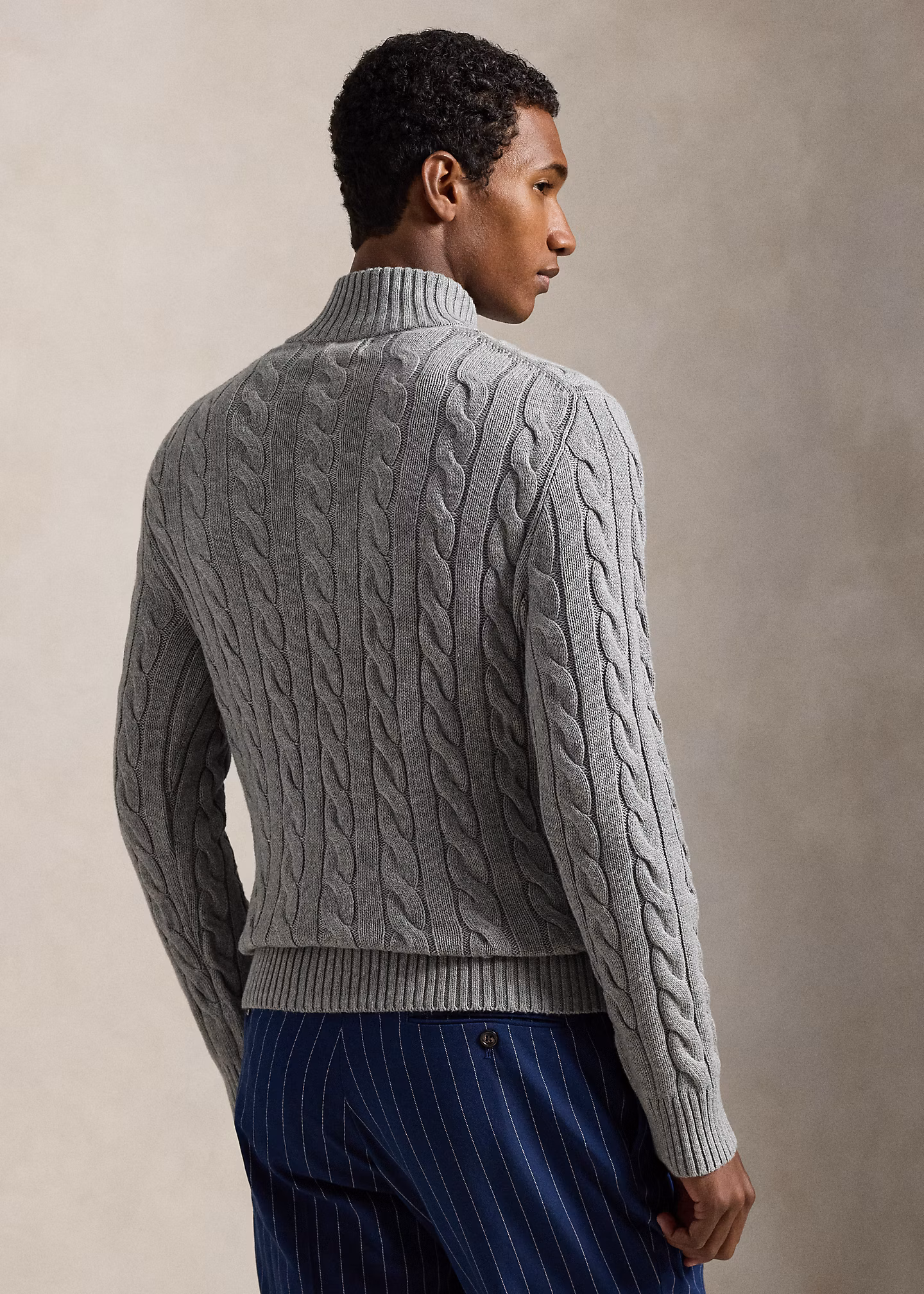 Baumwollpullover mit Zopfmuster - RALPH LAUREN OUTLET