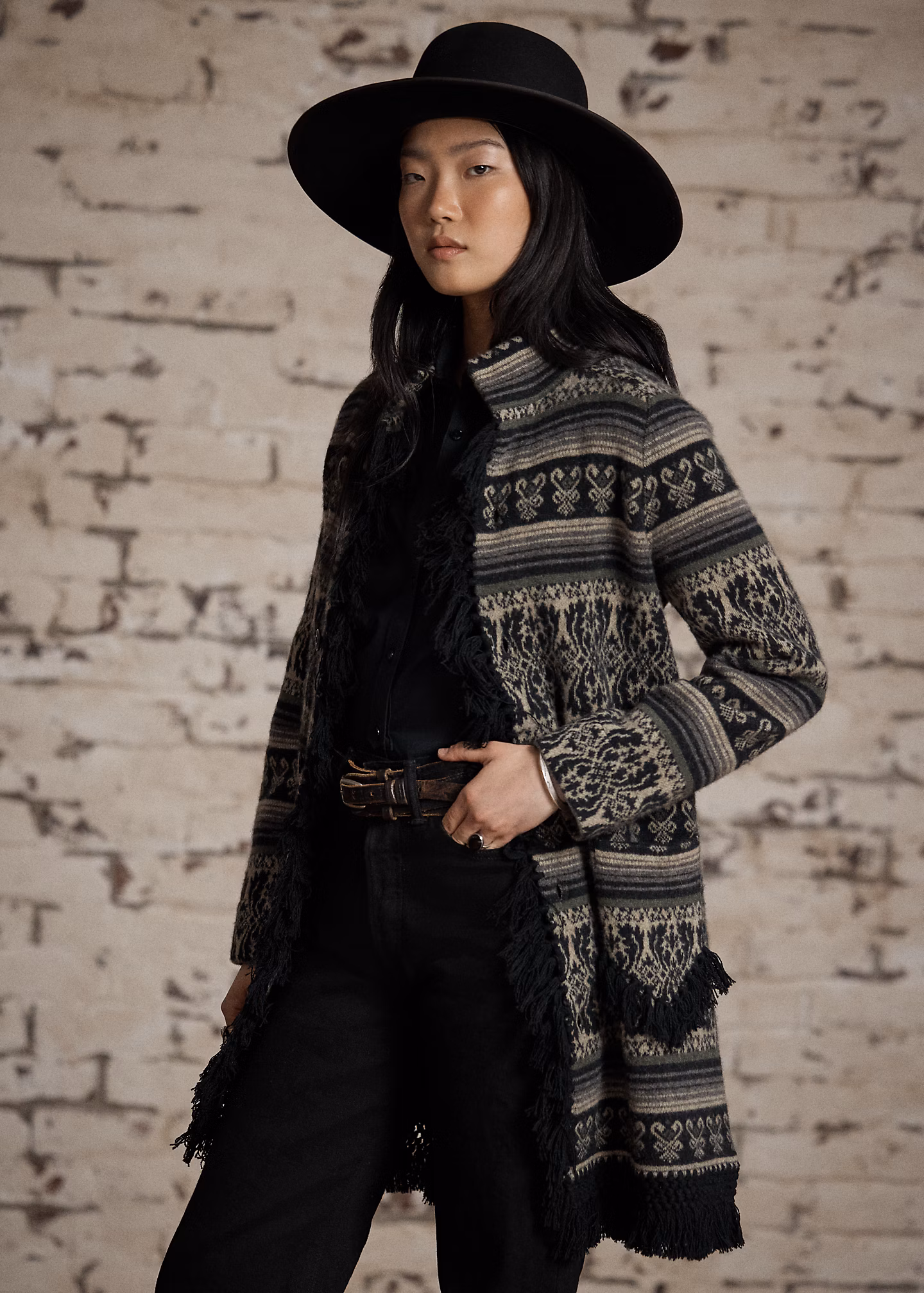 Duster-Strickjacke aus Jacquard - RALPH LAUREN OUTLET