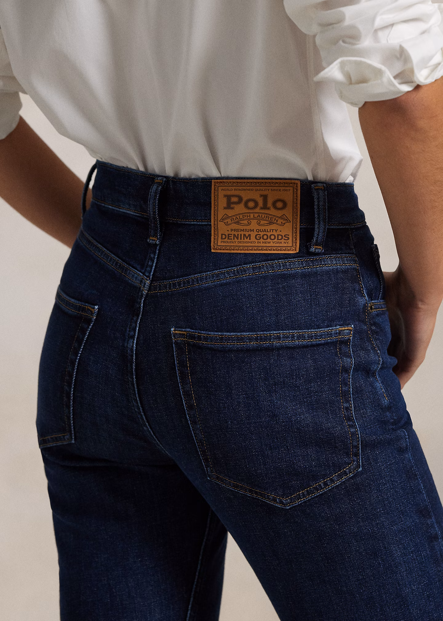 Straight-Fit Jeans mit hoher Leibhöhe - RALPH LAUREN OUTLET