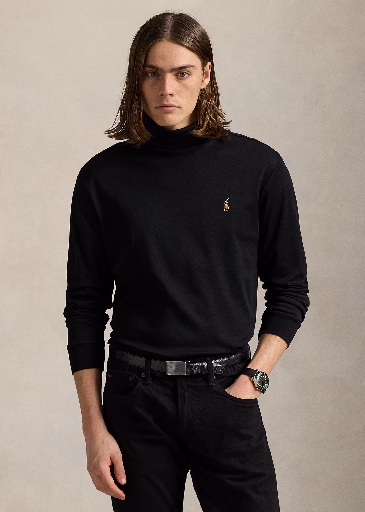 Rollkragenpullover aus Baumwolle - RALPH LAUREN OUTLET