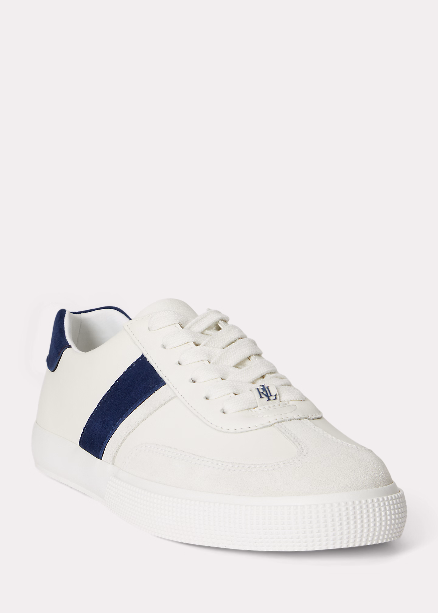 Sneaker Braylee aus Leder und Wildleder - RALPH LAUREN OUTLET