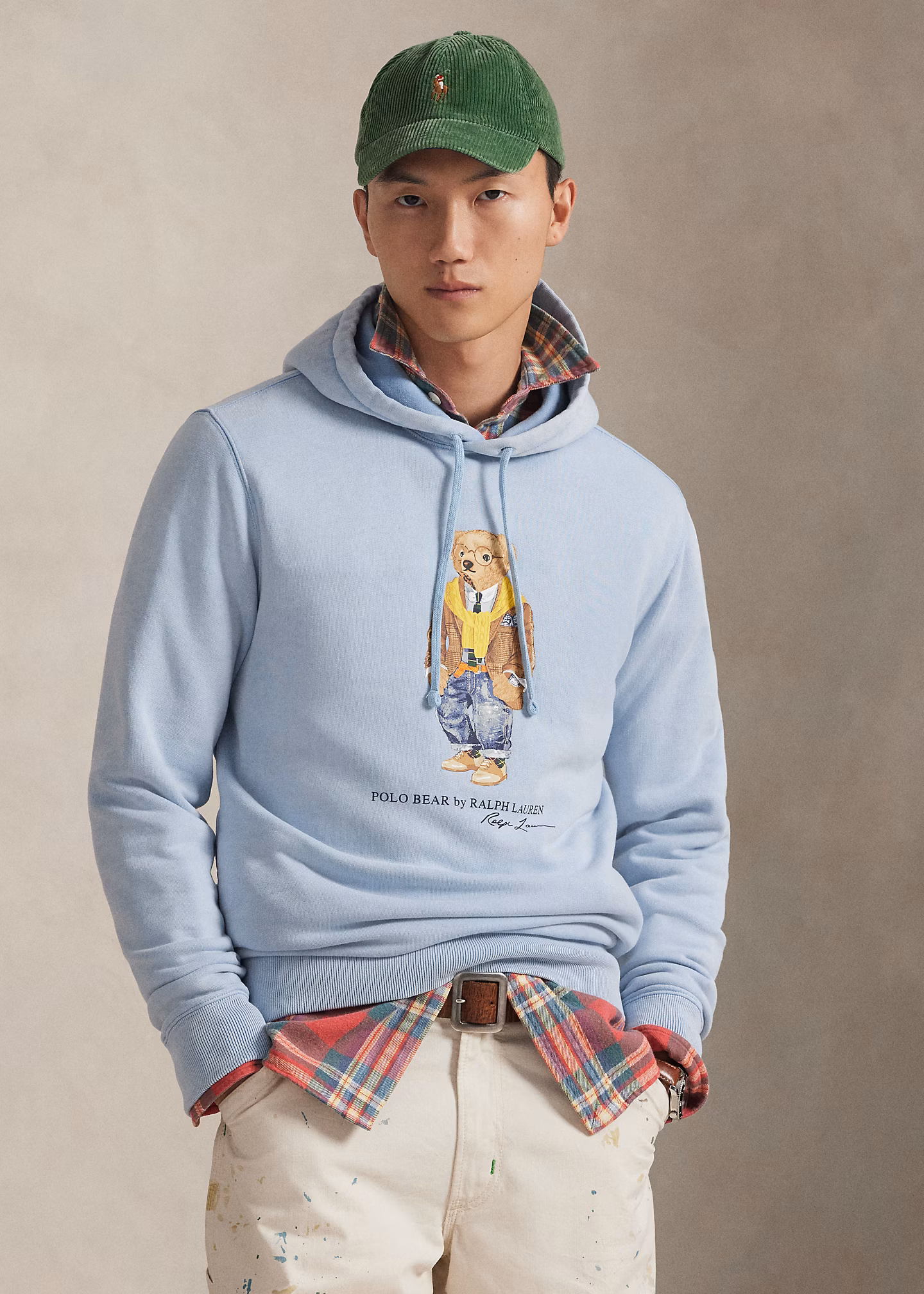 Fleece-Kapuzenpullover mit Polo Bear - RALPH LAUREN OUTLET