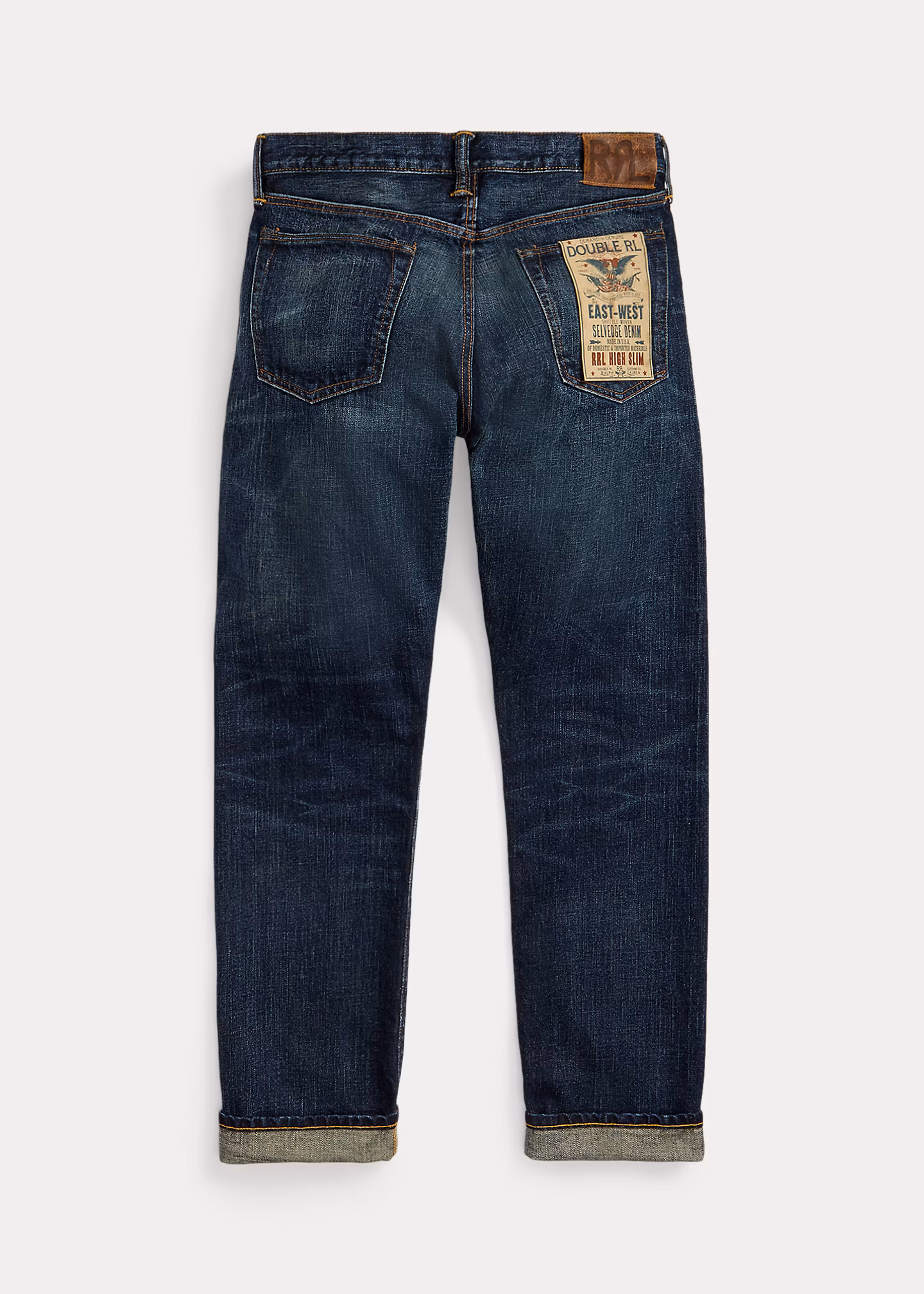Hohe Slim-Fit Bayview-Selvedge-Jeans - RALPH LAUREN OUTLET