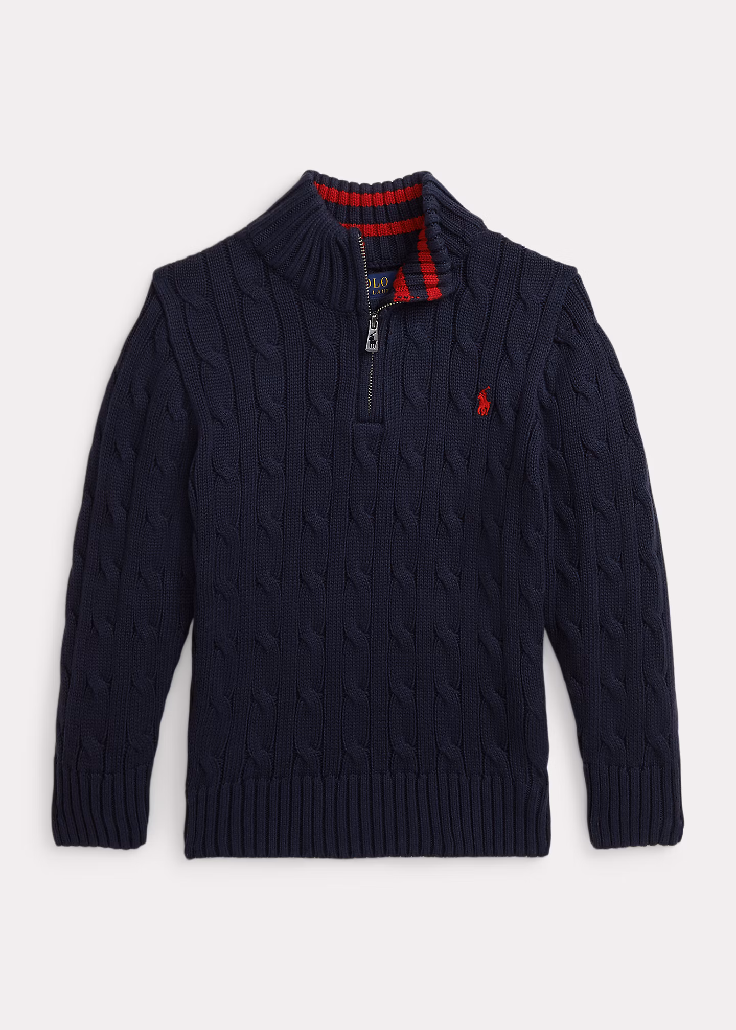 Baumwollpullover mit Zopfmuster - RALPH LAUREN OUTLET