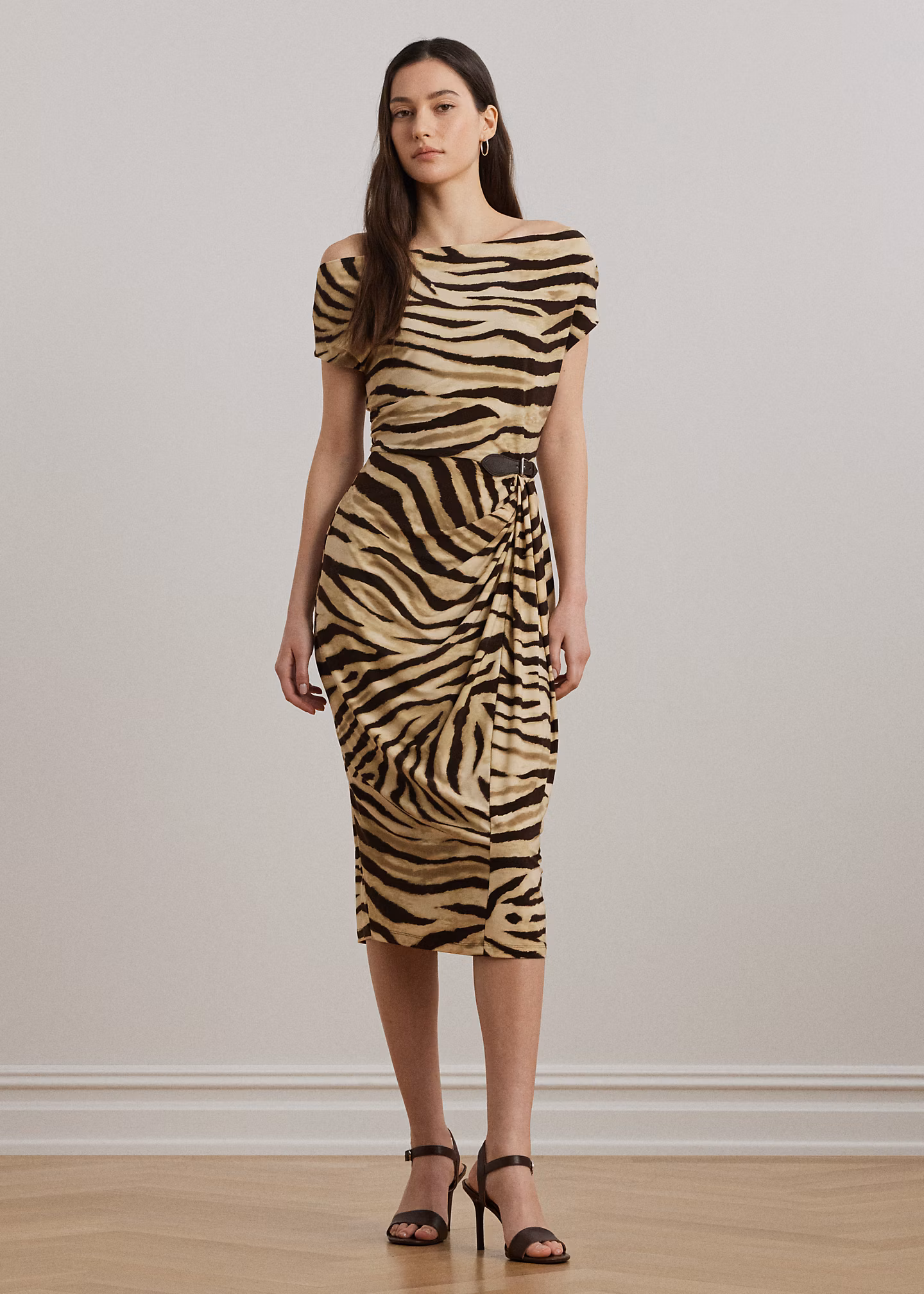 Schulterfreies Kleid mit Schnalle - RALPH LAUREN OUTLET