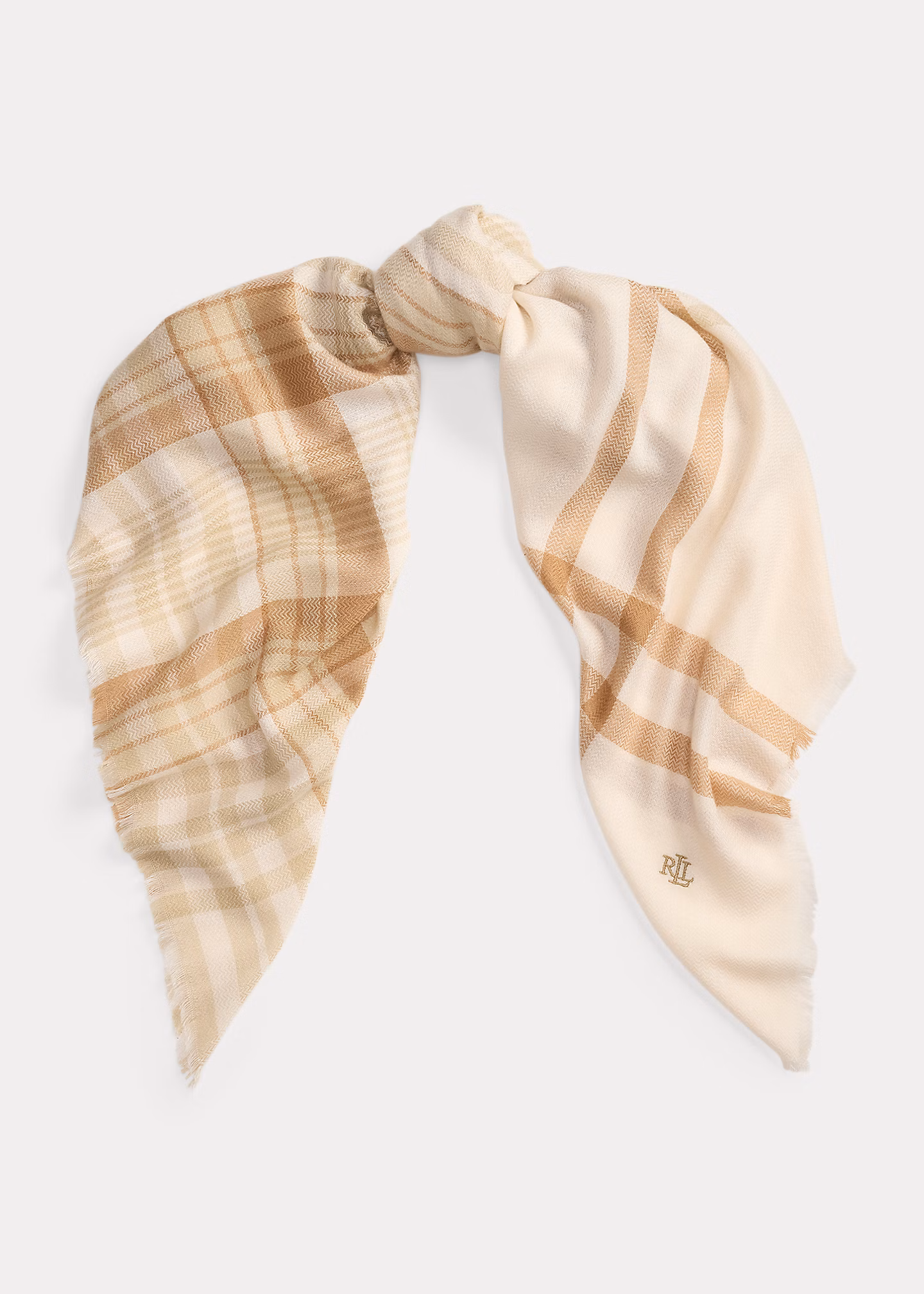 Quadratischer Schal mit Karomuster - RALPH LAUREN OUTLET