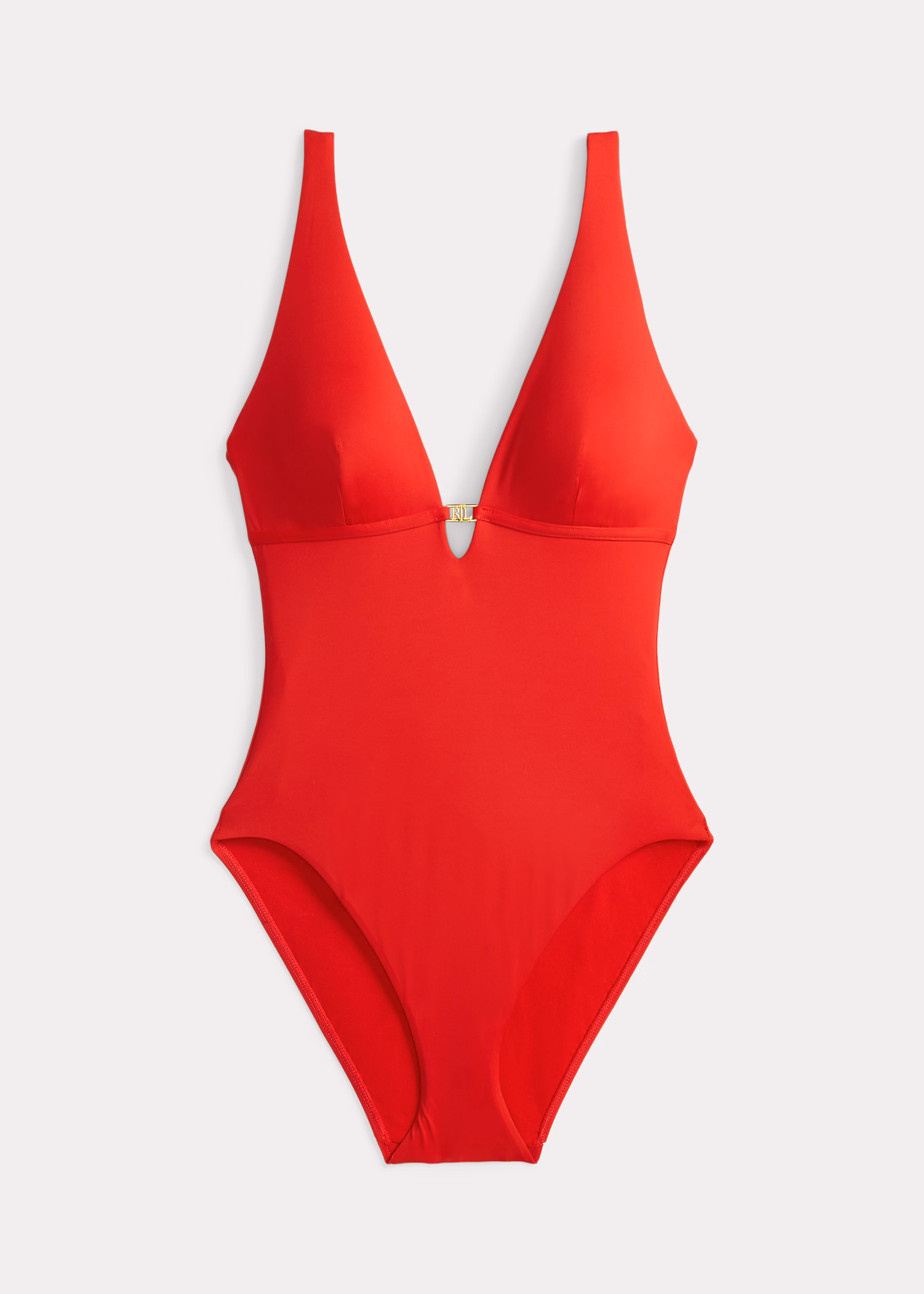 Einteiliger Badeanzug mit V-Ausschnitt - RALPH LAUREN OUTLET