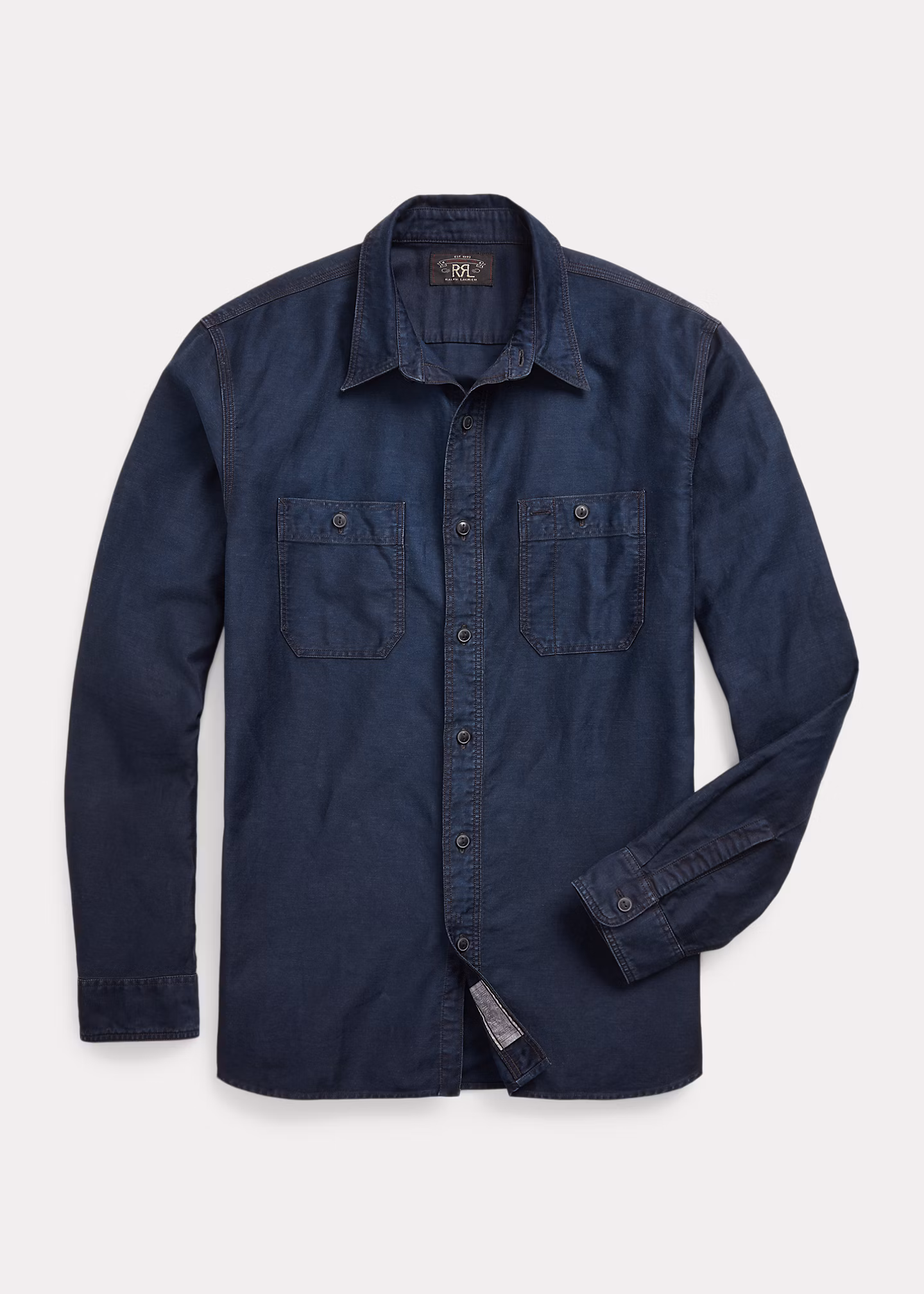 Arbeitshemd aus Baumwoll-Leinen-Atlas - RALPH LAUREN OUTLET