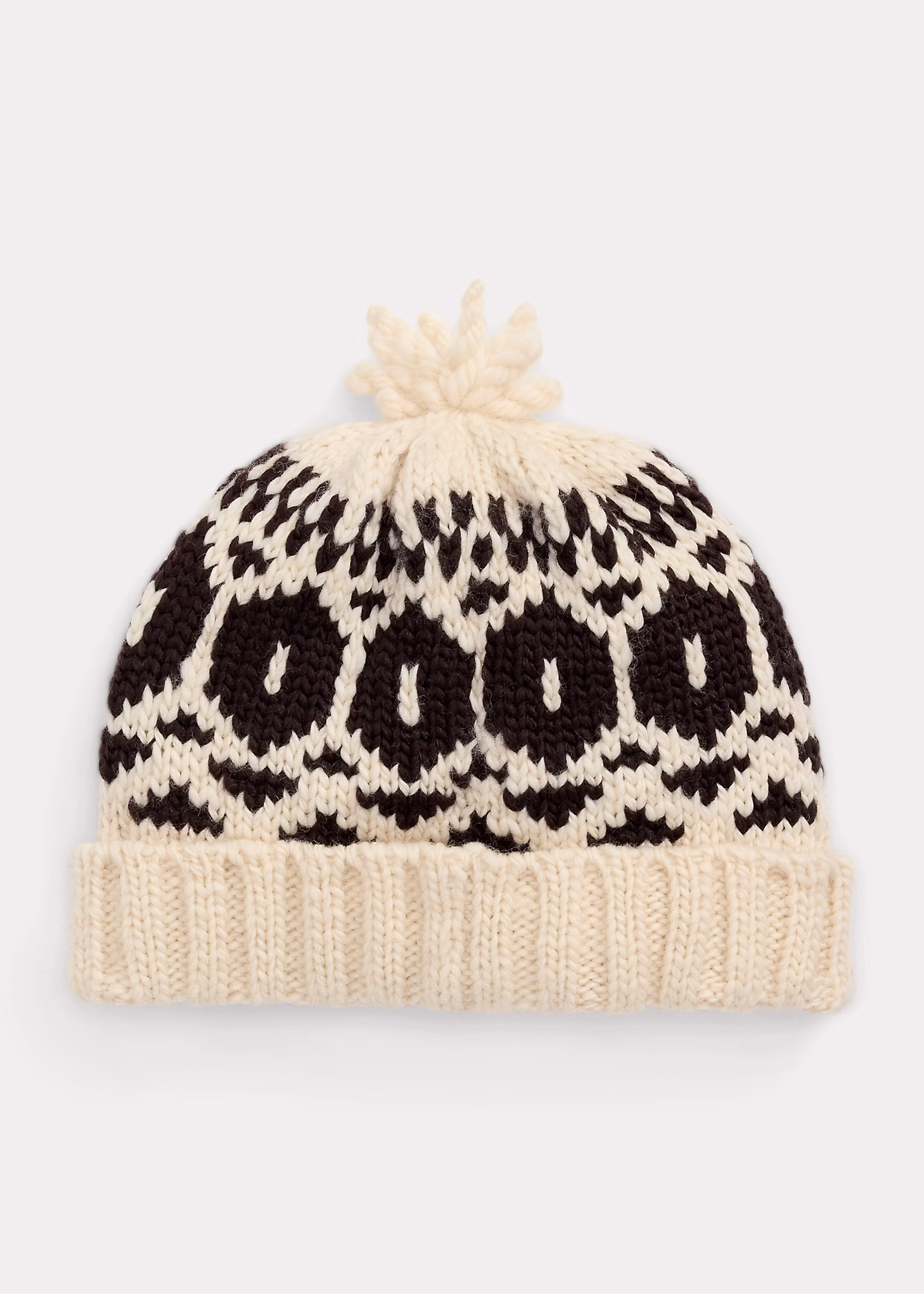 Woll-Bommelmütze mit Schneeflockenmotiv - RALPH LAUREN OUTLET