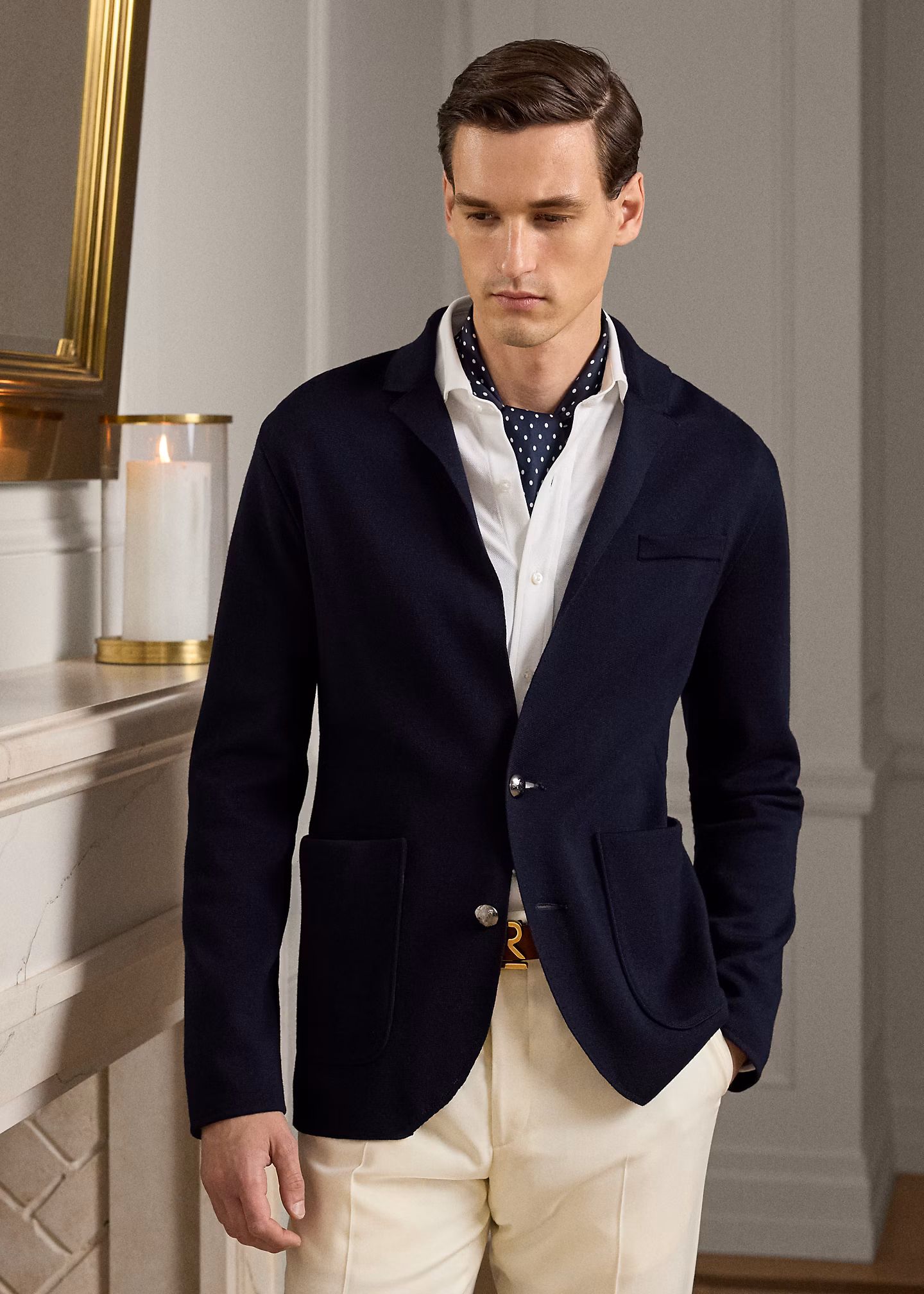 Blazer-Strickjacke aus Wolle - RALPH LAUREN OUTLET