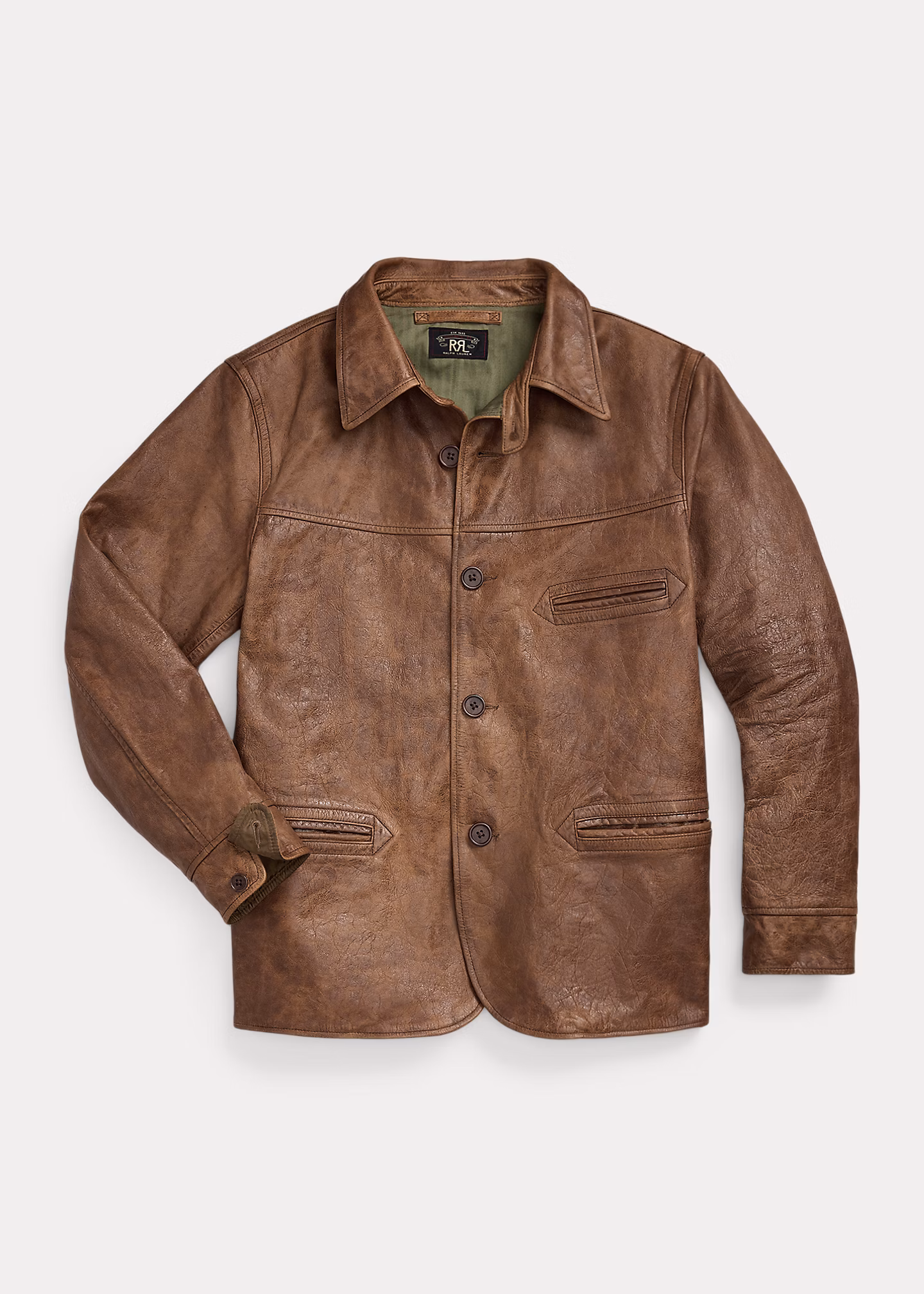 3/4-Jacke aus Leder - RALPH LAUREN OUTLET