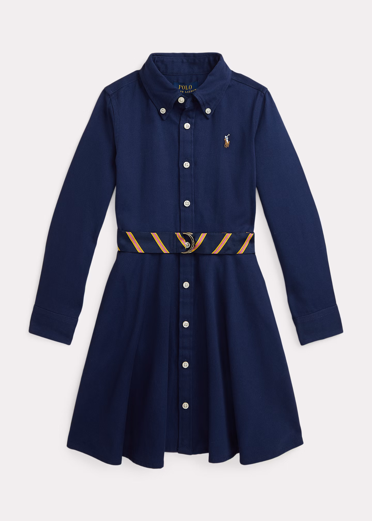 Baumwollchino-Kleid mit Gürtel - RALPH LAUREN OUTLET