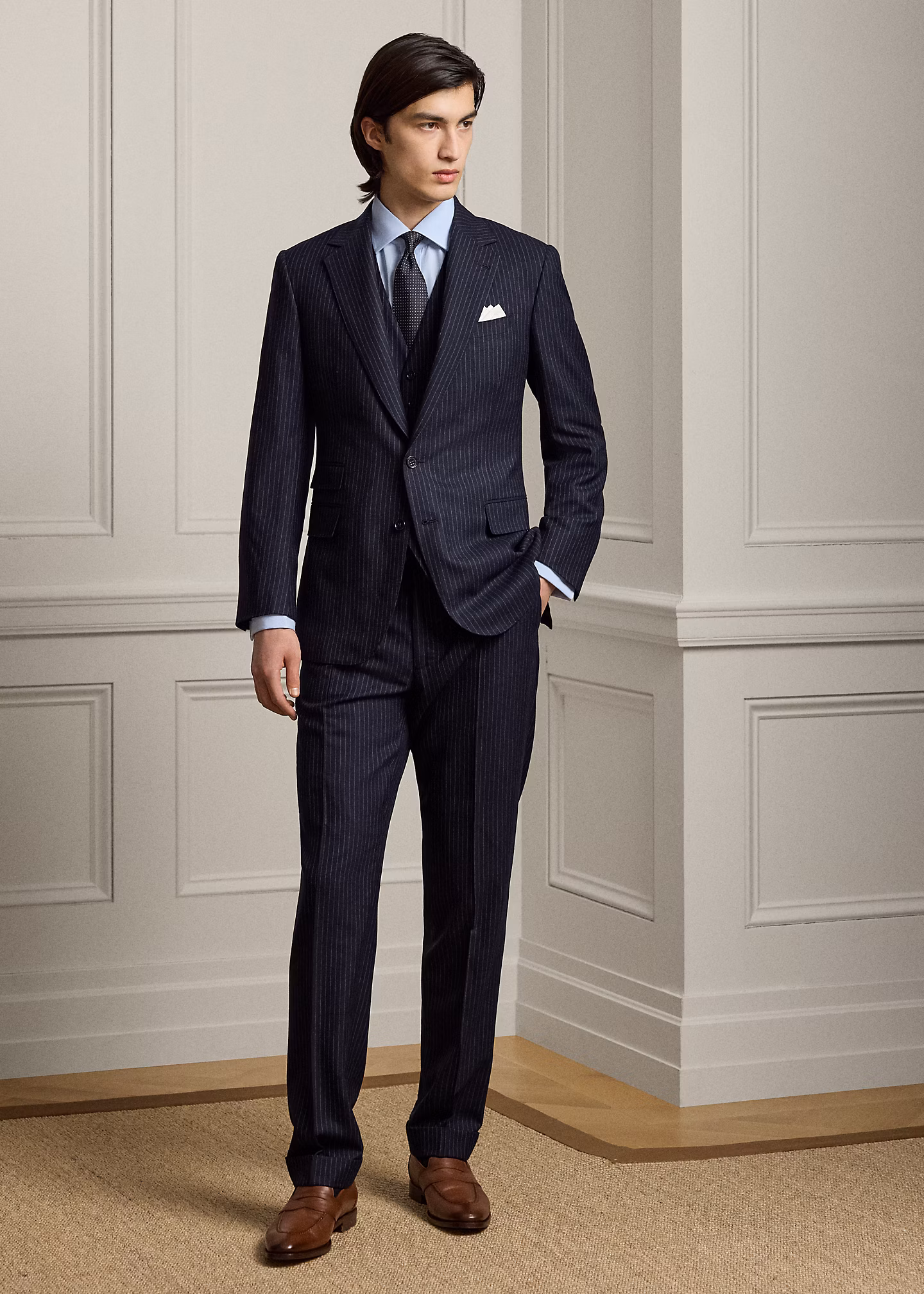 Handgeschneiderter Wollanzug Gregory - RALPH LAUREN OUTLET