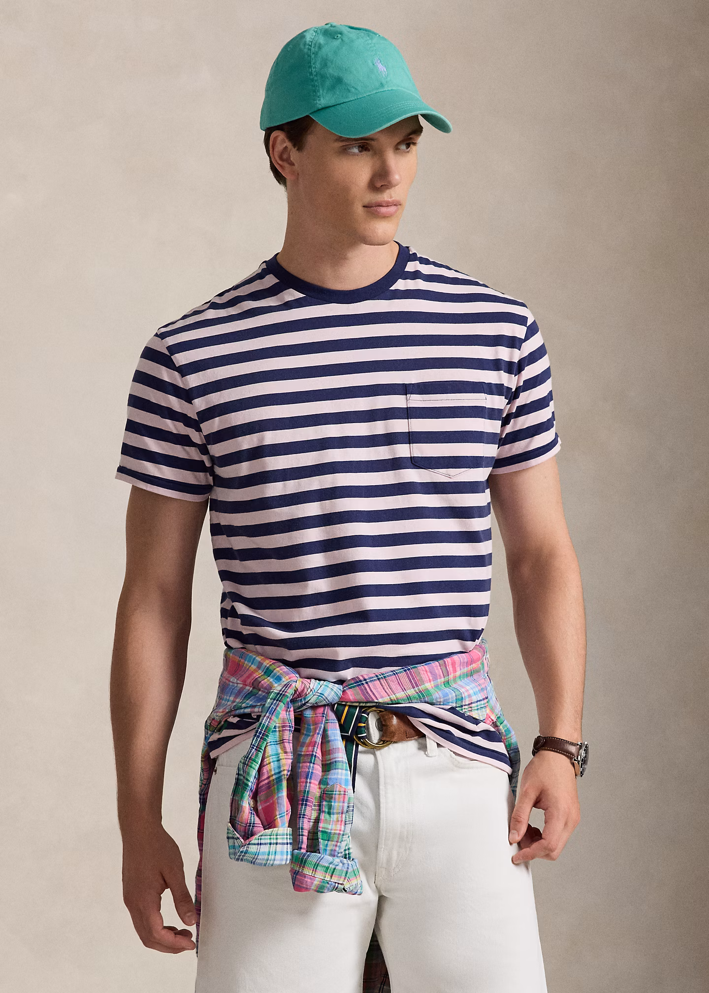 Classic-Fit Jersey-T-Shirt mit Streifen - RALPH LAUREN OUTLET