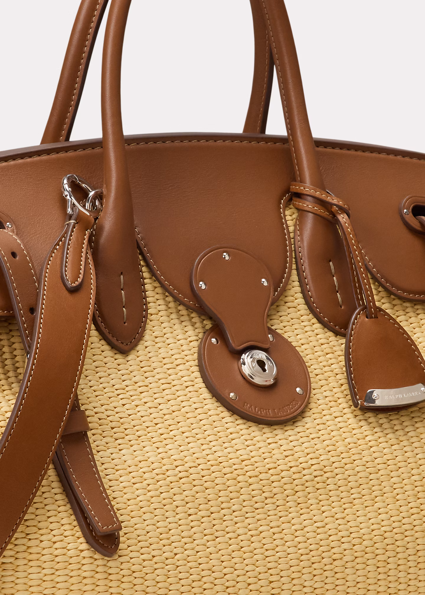 Geflochtene Basttasche Soft Ricky 40 - RALPH LAUREN OUTLET