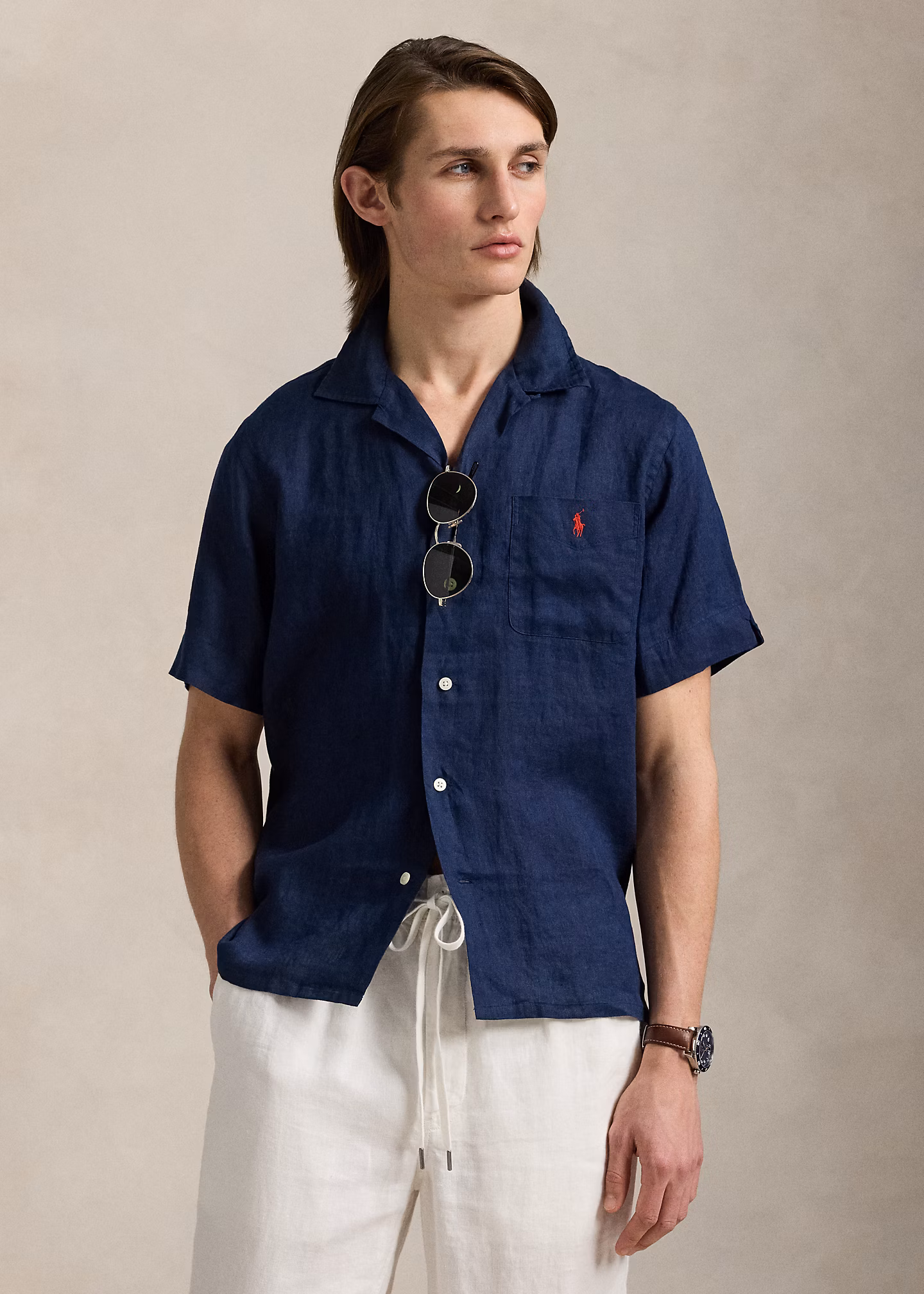 Classic-Fit Leinen-Kurzarmhemd - RALPH LAUREN OUTLET