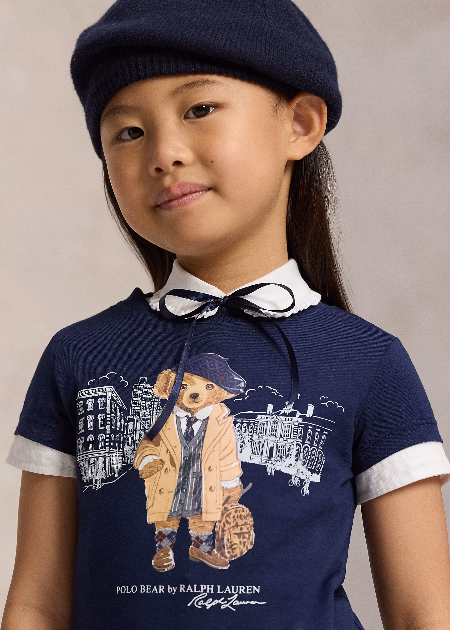 Baumwolljersey-T-Shirt mit Polo Bear - RALPH LAUREN OUTLET