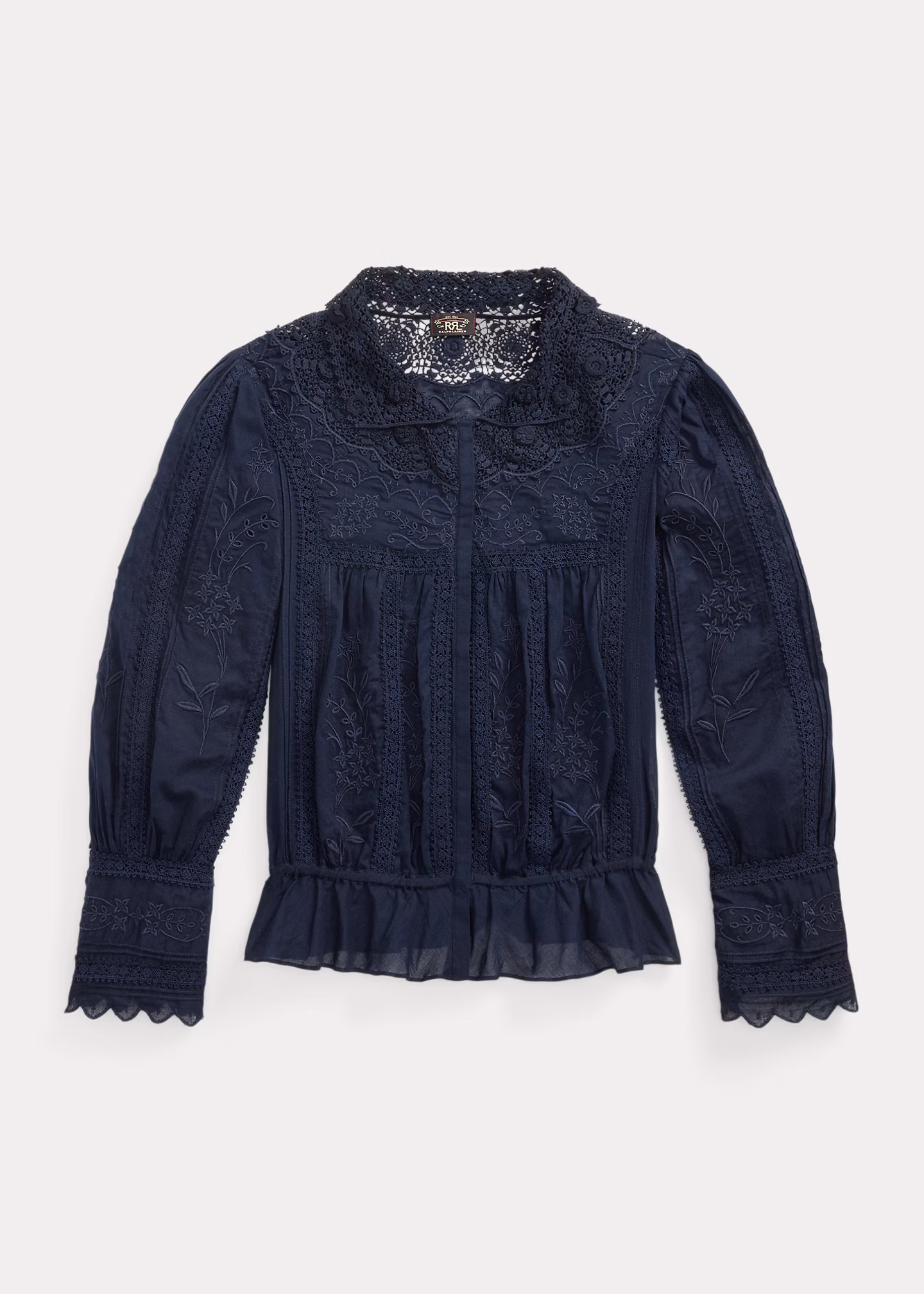 Bestickte Bluse aus Baumwollvoile - RALPH LAUREN OUTLET