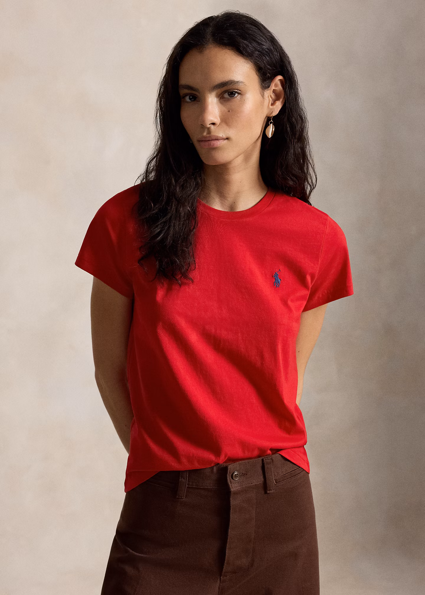Classic-Fit Rundhals-T-Shirt aus Jersey - RALPH LAUREN OUTLET