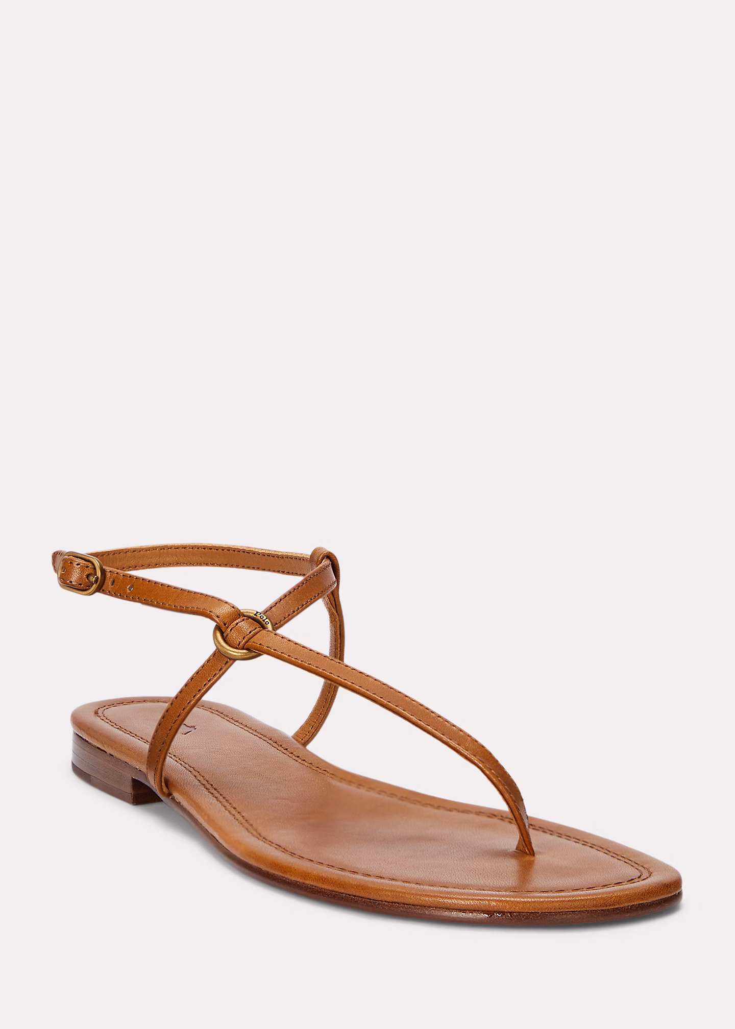 Ledersandale mit O-Ring - RALPH LAUREN OUTLET