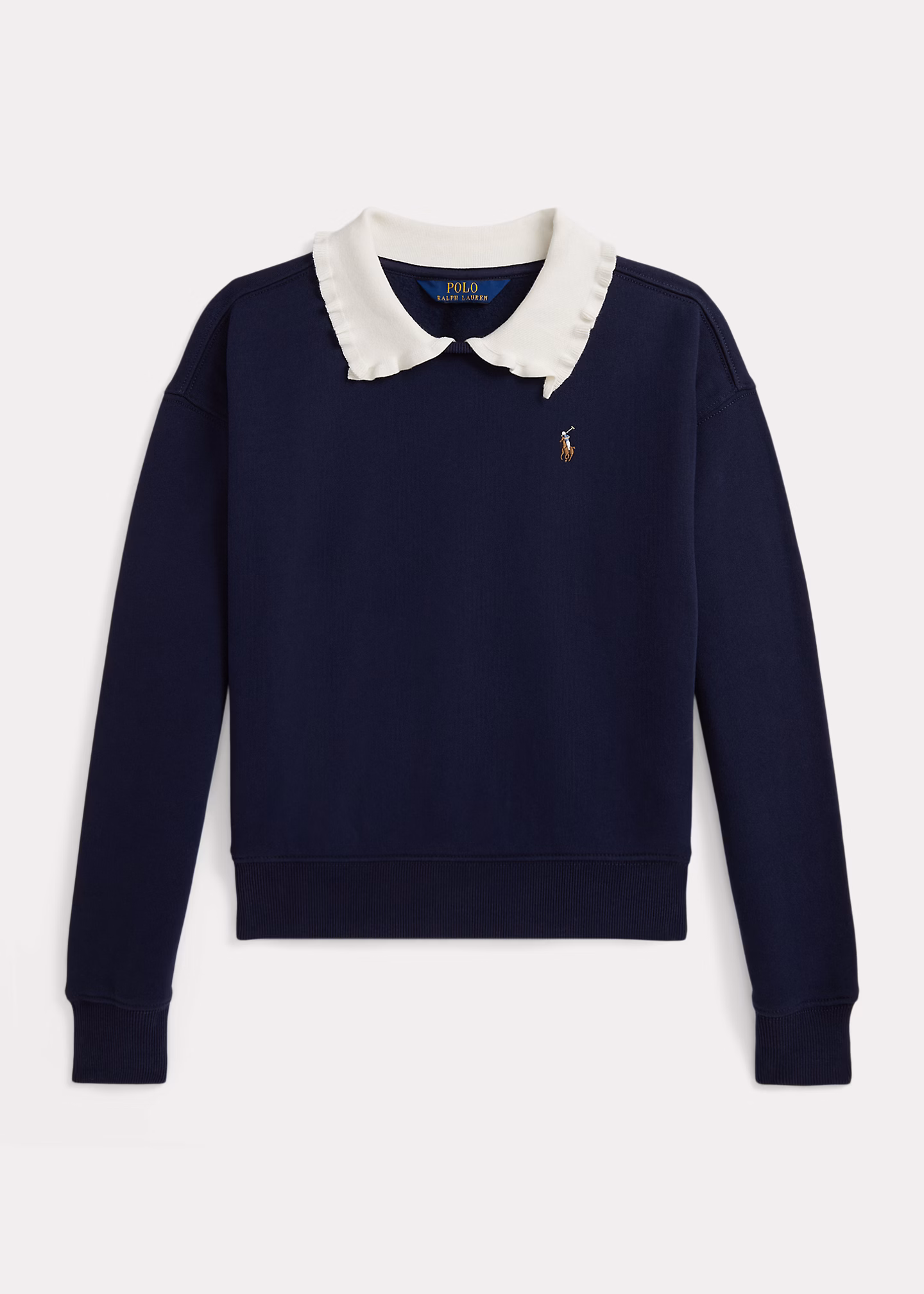 Fleece-Sweatshirt mit Kragen - RALPH LAUREN OUTLET