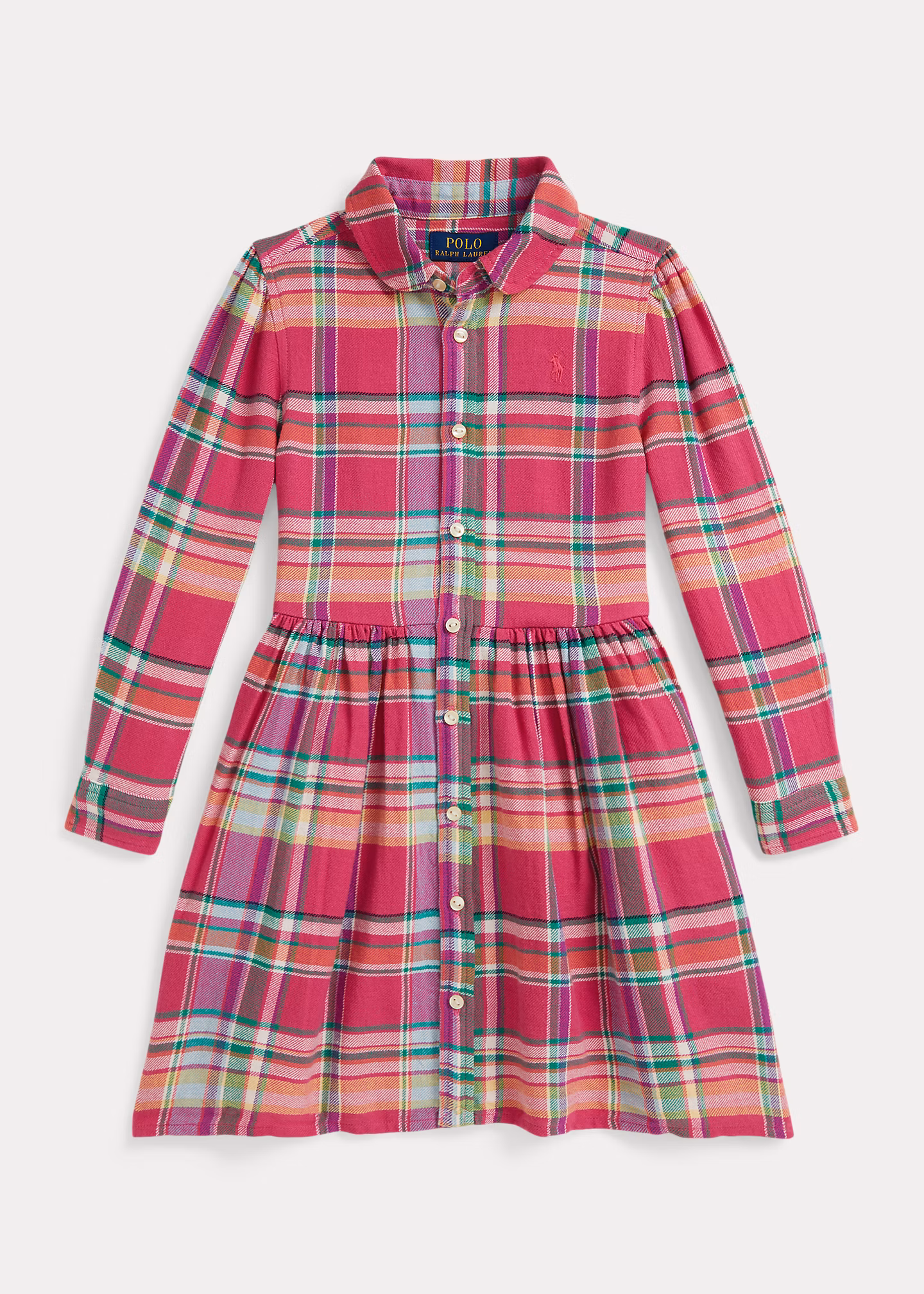 Baumwollhemdkleid mit Madraskaro - RALPH LAUREN OUTLET