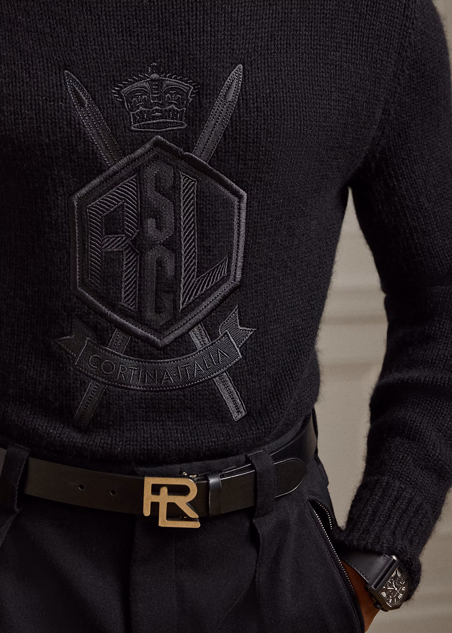 Bestickter Kaschmir-Rollkragenpullover - RALPH LAUREN OUTLET