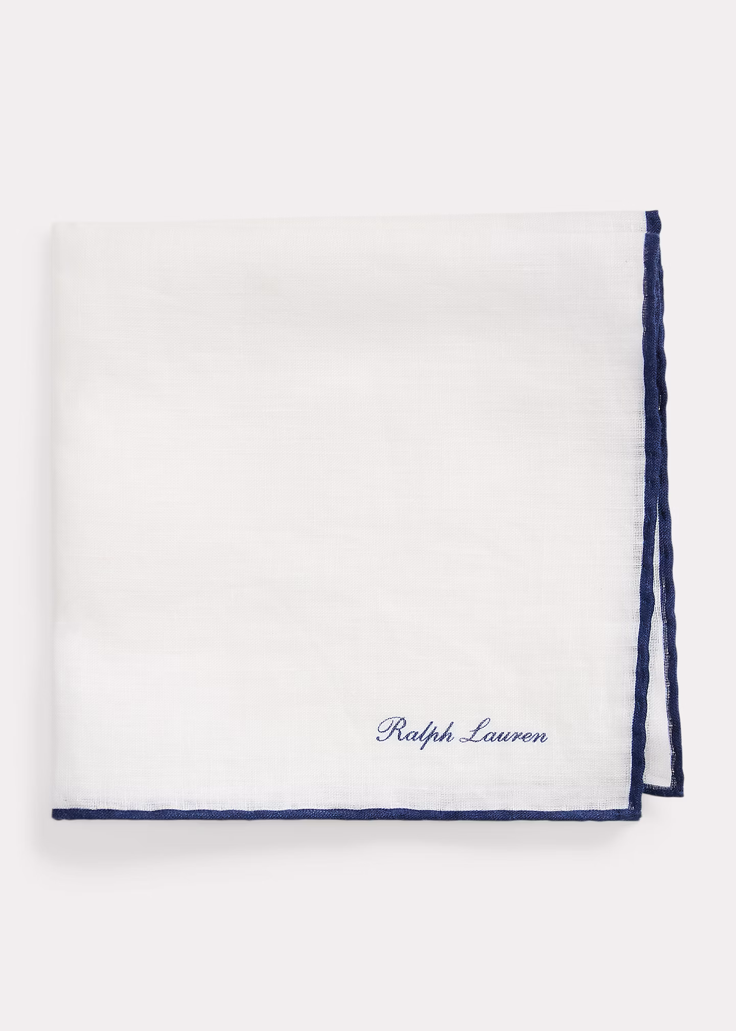 Leinen-Einstecktuch mit Kantenumrandung - RALPH LAUREN OUTLET