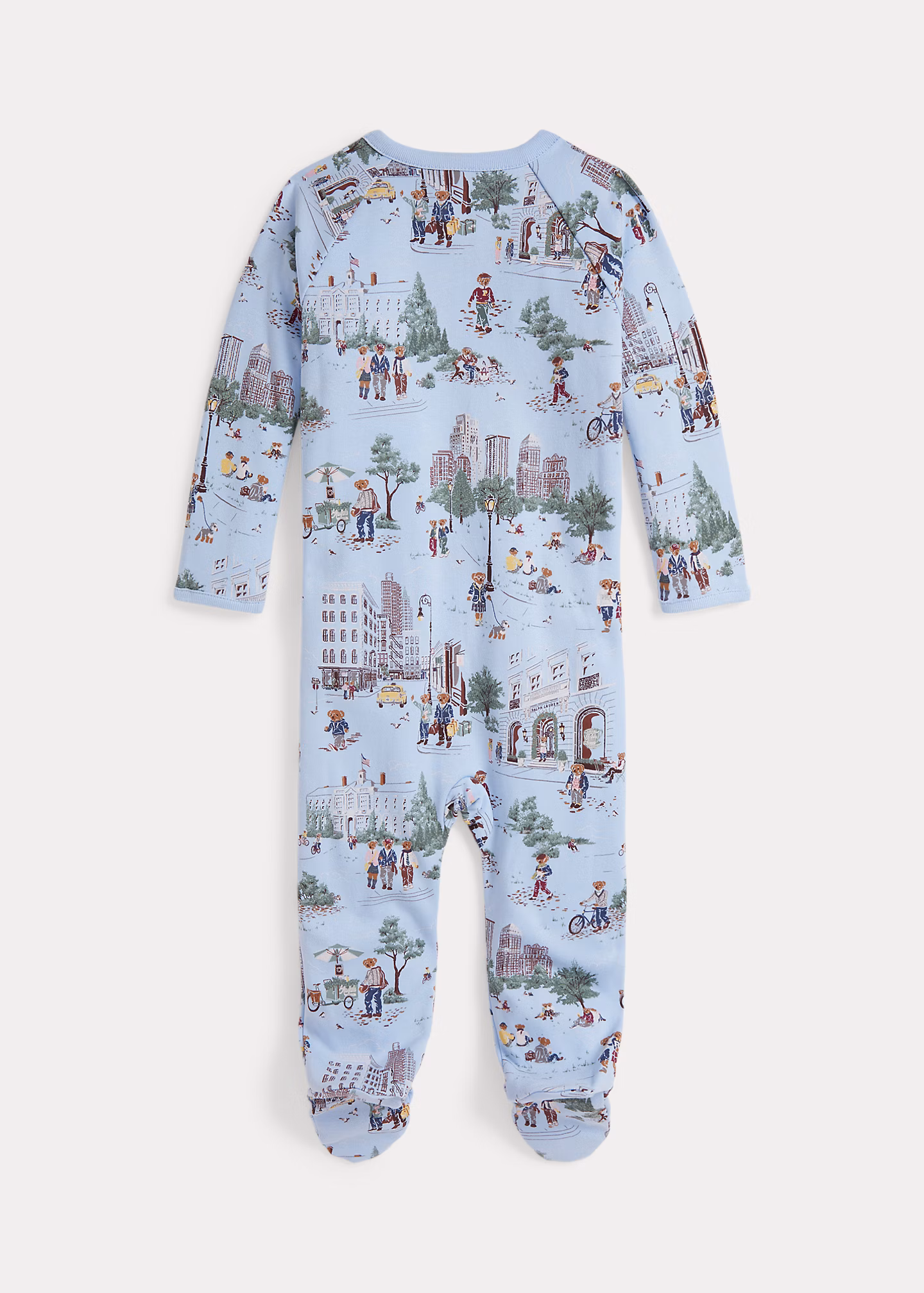 Baumwollstrampler mit Polo Bear - RALPH LAUREN OUTLET