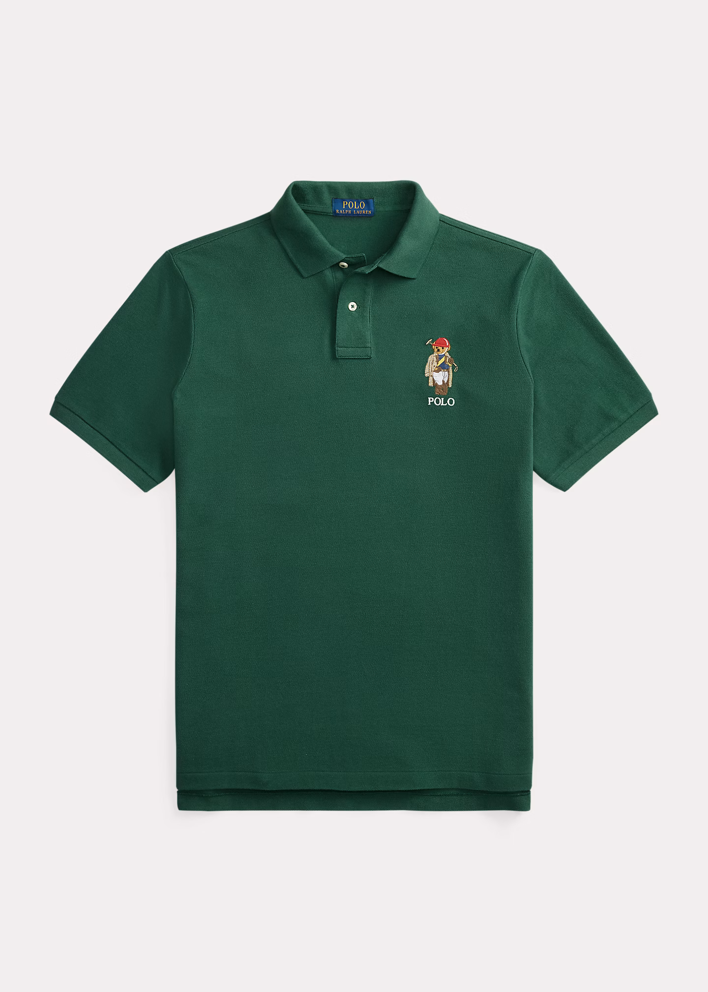 Custom-Slim-Fit Piqué-Poloshirt mit Bear - RALPH LAUREN OUTLET