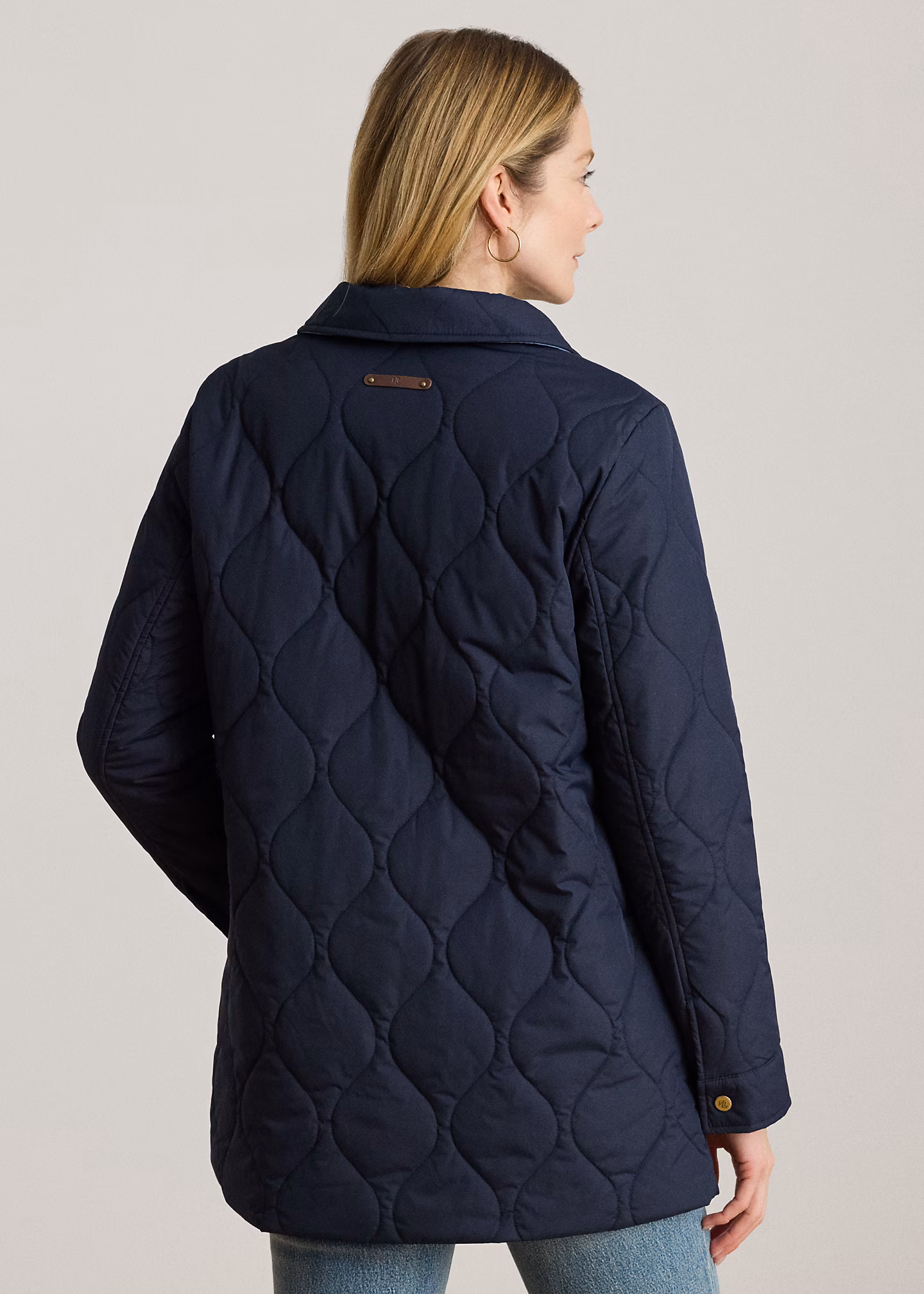 Steppjacke mit Denim-Besatz - RALPH LAUREN OUTLET