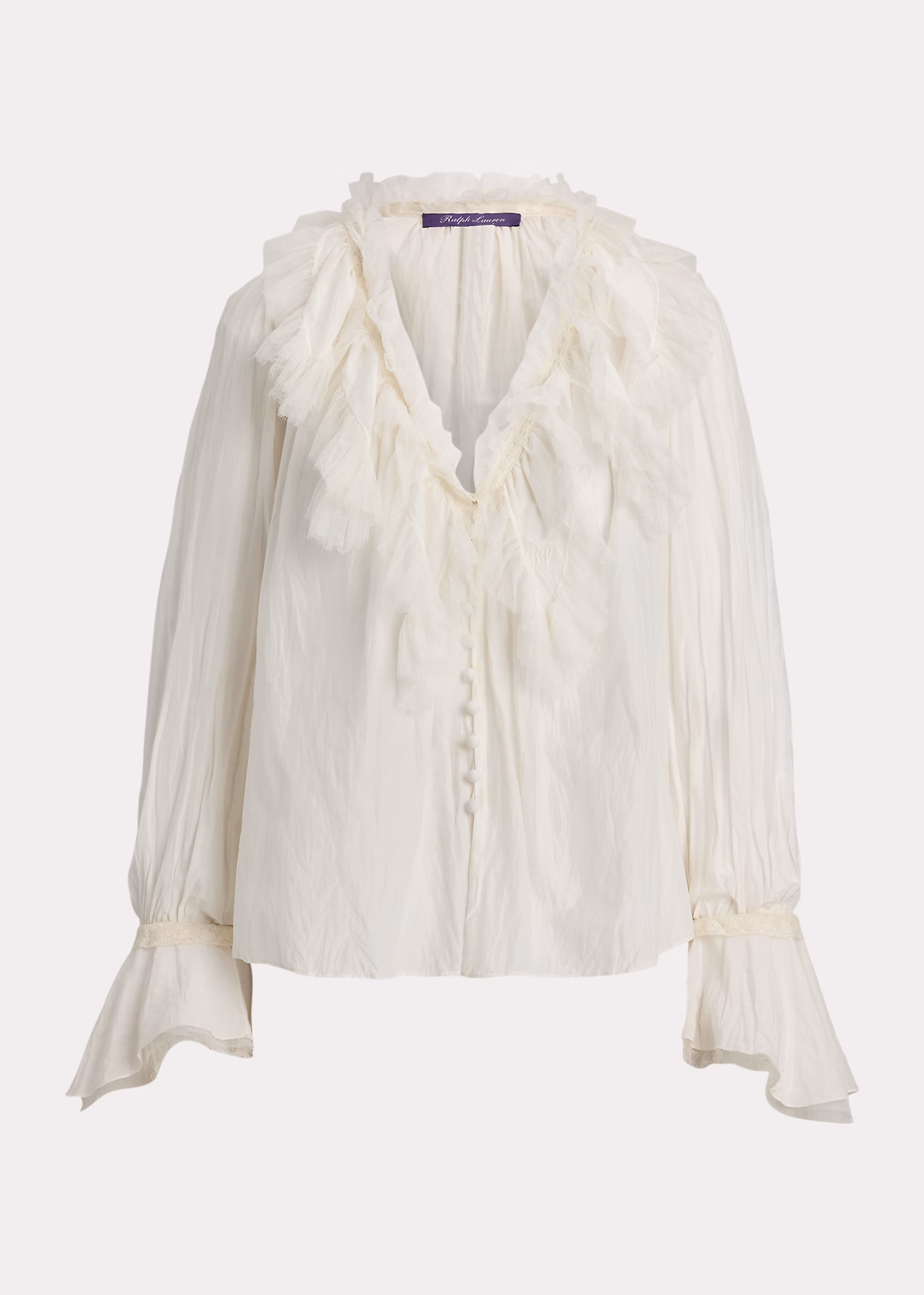 Bluse Kensley aus Baumwoll-Seiden-Voile - RALPH LAUREN OUTLET