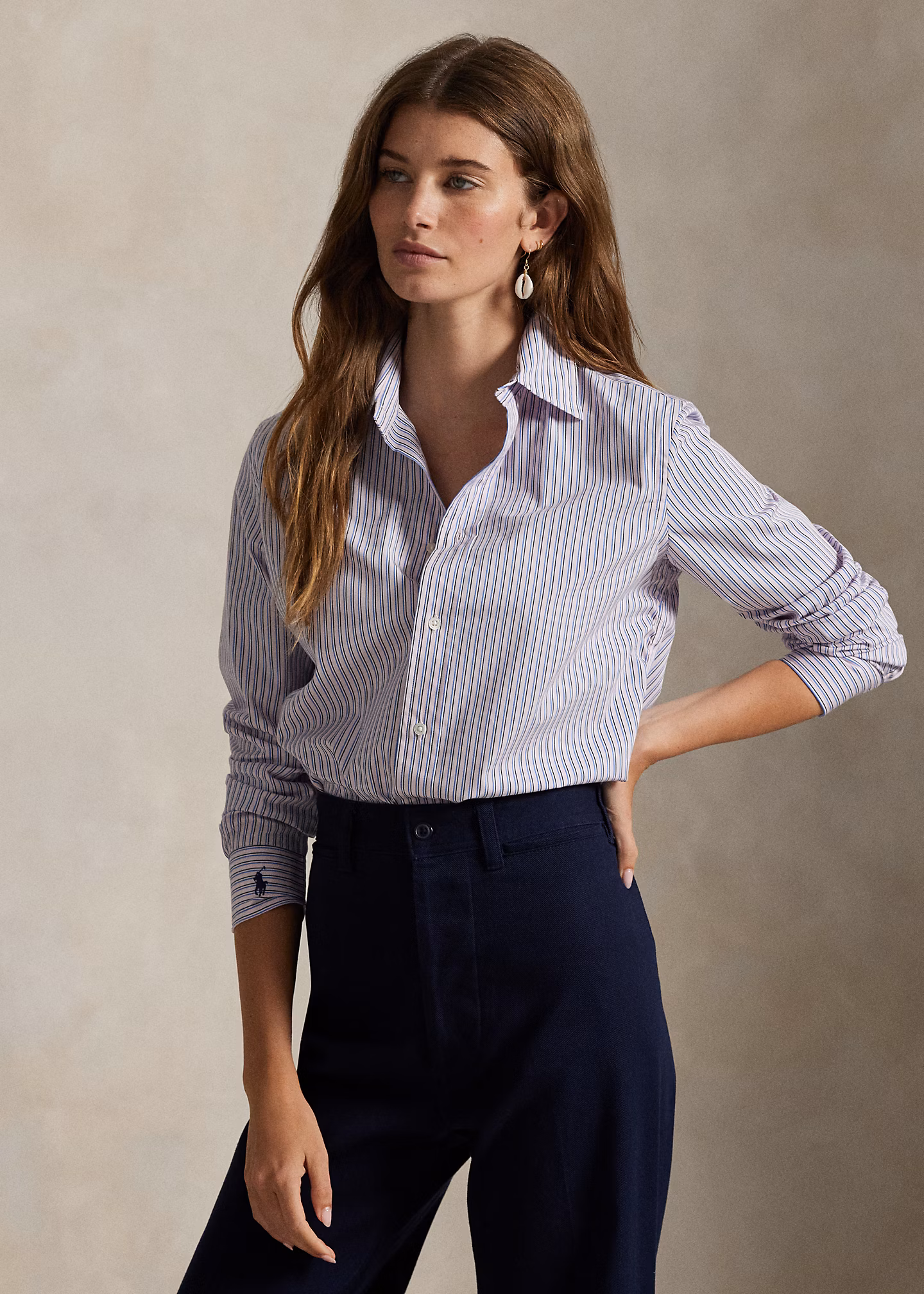 Stretch-Slim-Fit Hemd mit Streifen - RALPH LAUREN OUTLET