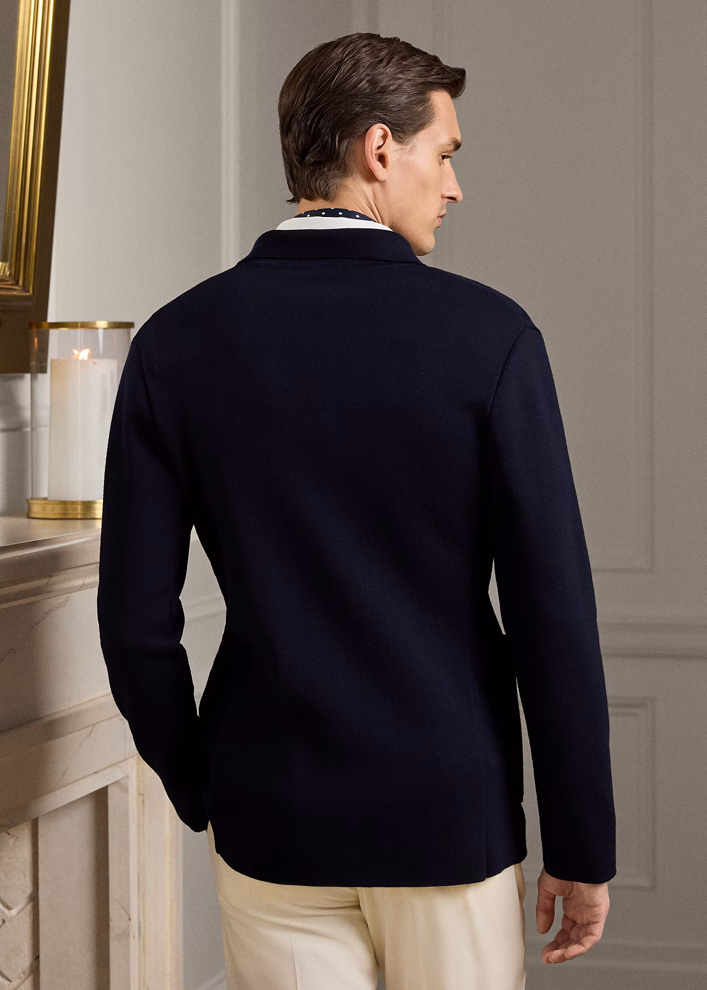 Blazer-Strickjacke aus Wolle - RALPH LAUREN OUTLET