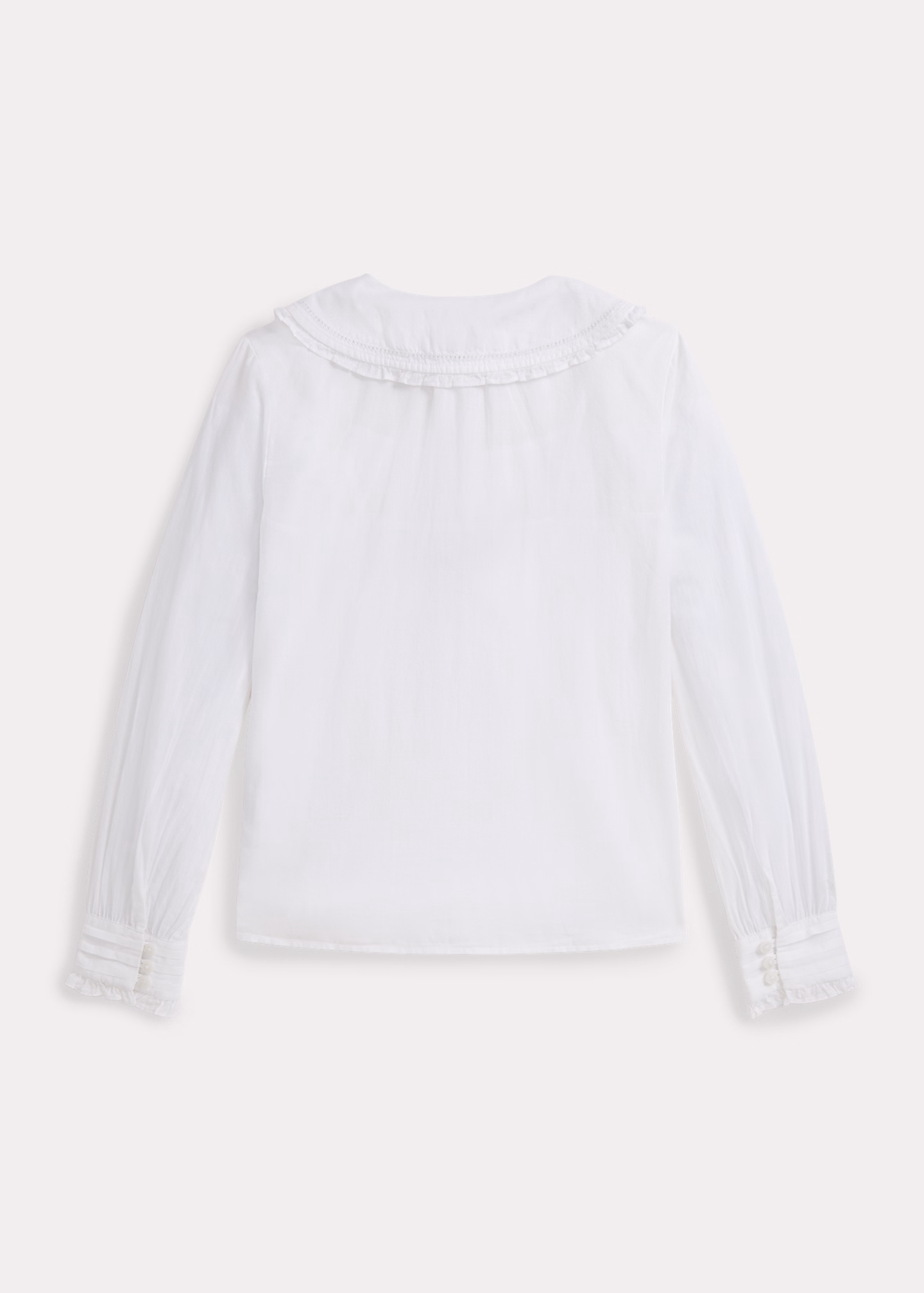 Baumwollvoile-Oberteil mit Rüschen - RALPH LAUREN OUTLET