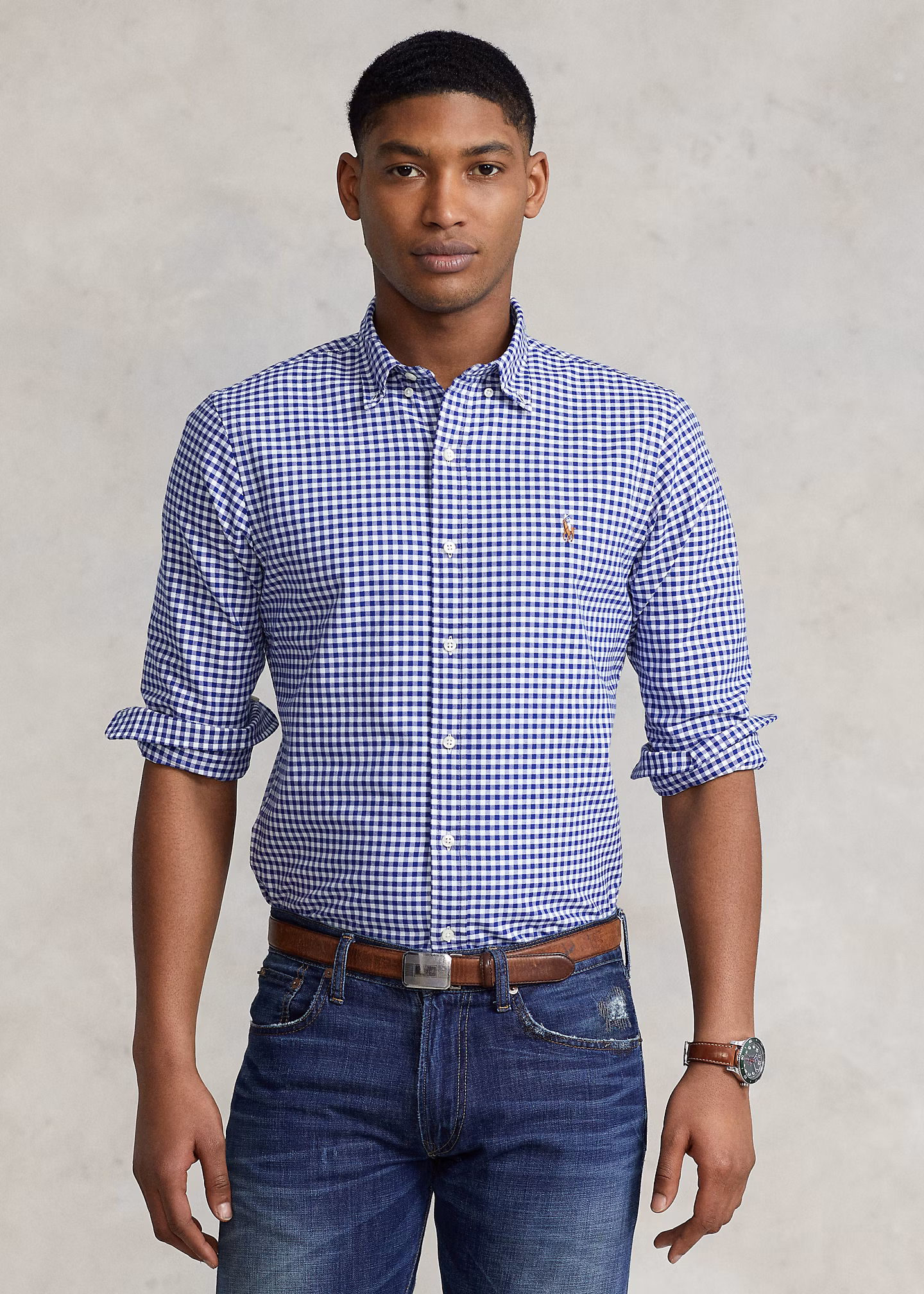 Slim-Fit Gingan-Oxfordhemd - RALPH LAUREN OUTLET