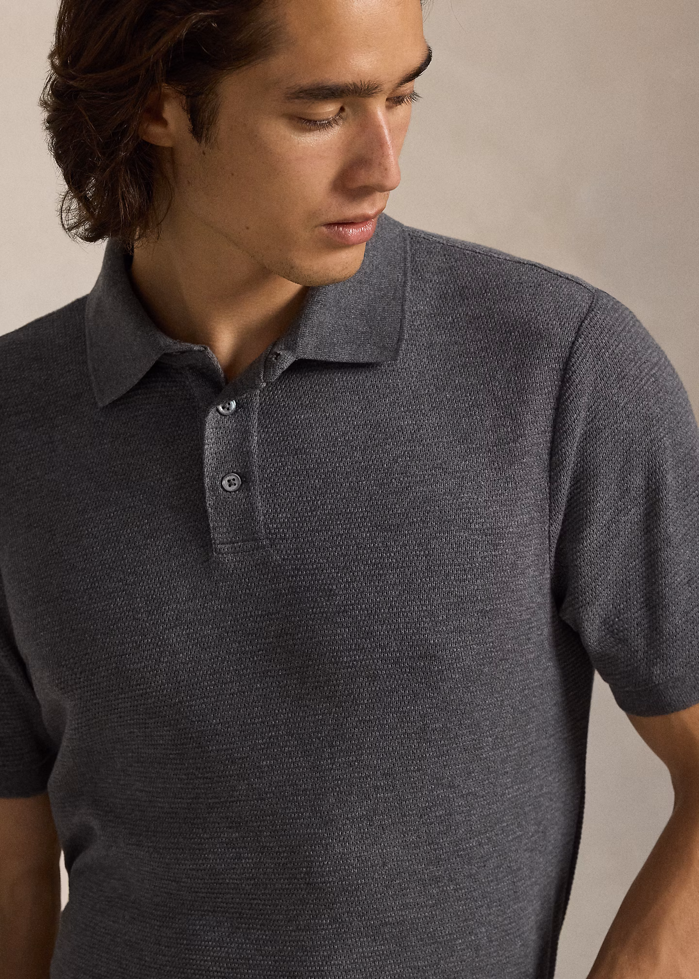Standard-Fit Poloshirt mit Struktur - RALPH LAUREN OUTLET