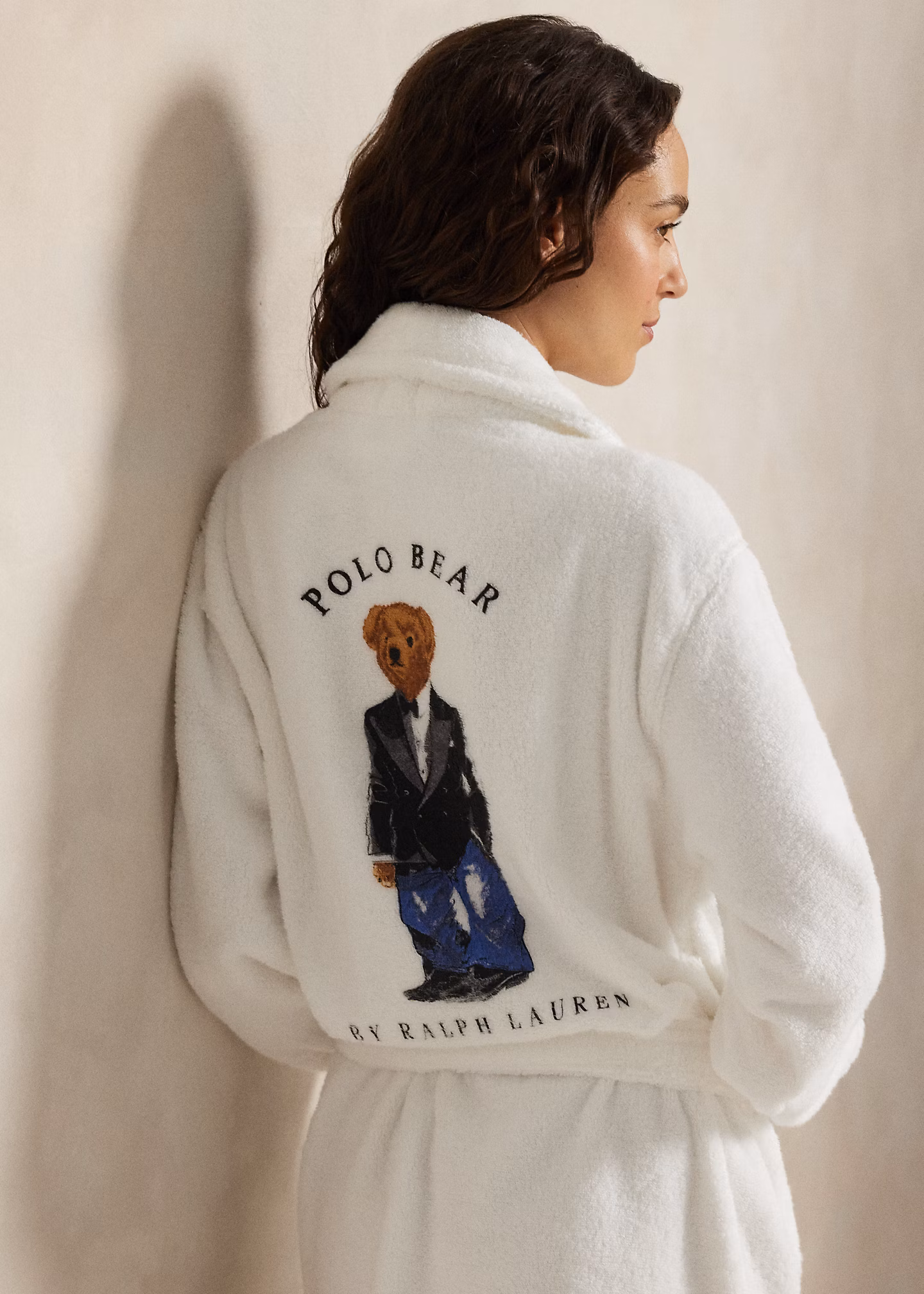 Baumwollbademantel mit Polo Bear - RALPH LAUREN OUTLET