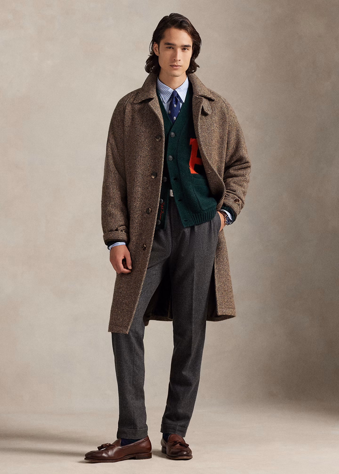 College-Strickjacke mit V-Ausschnitt - RALPH LAUREN OUTLET