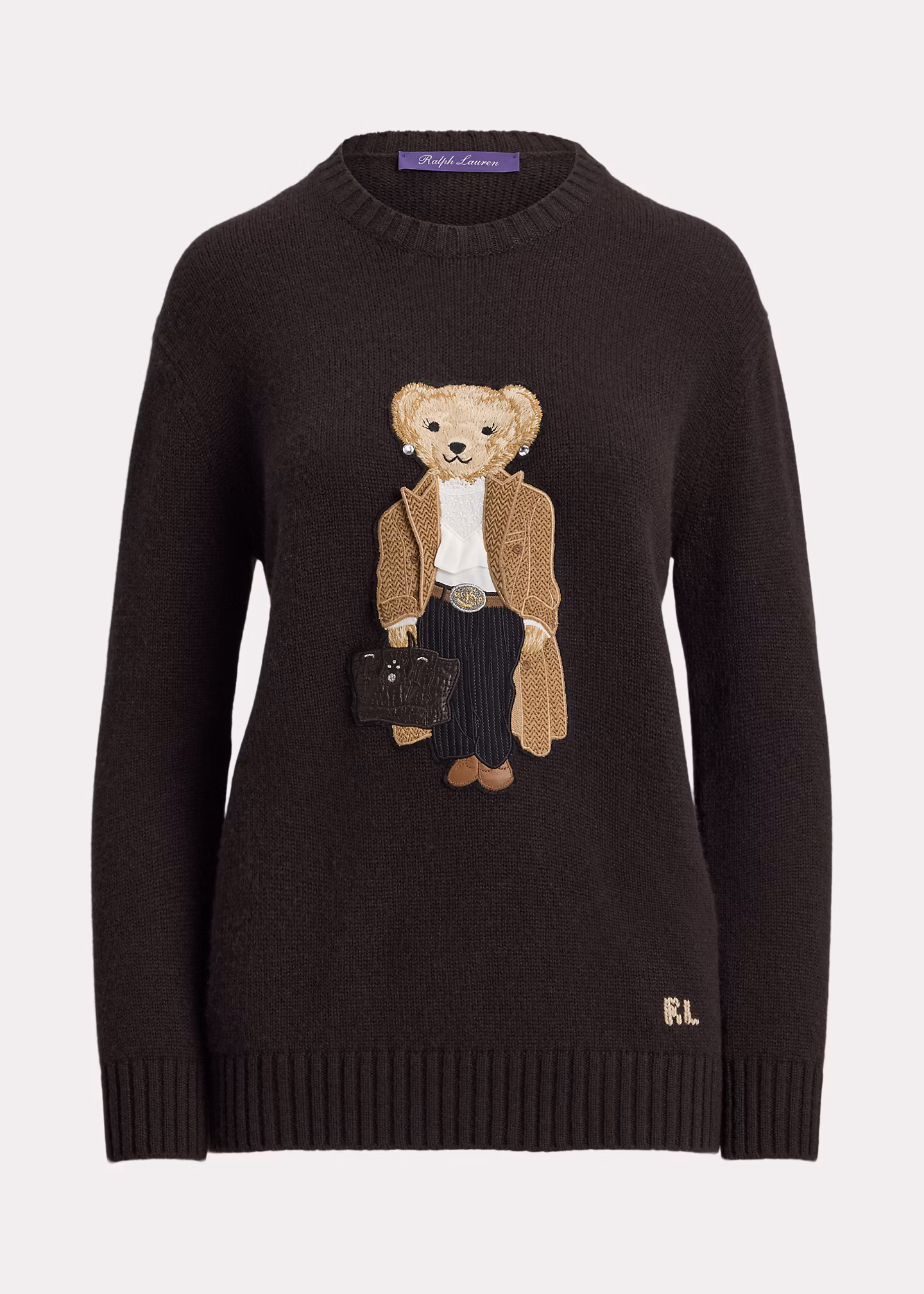 Kaschmirpullover mit Fall Polo Bear - RALPH LAUREN OUTLET