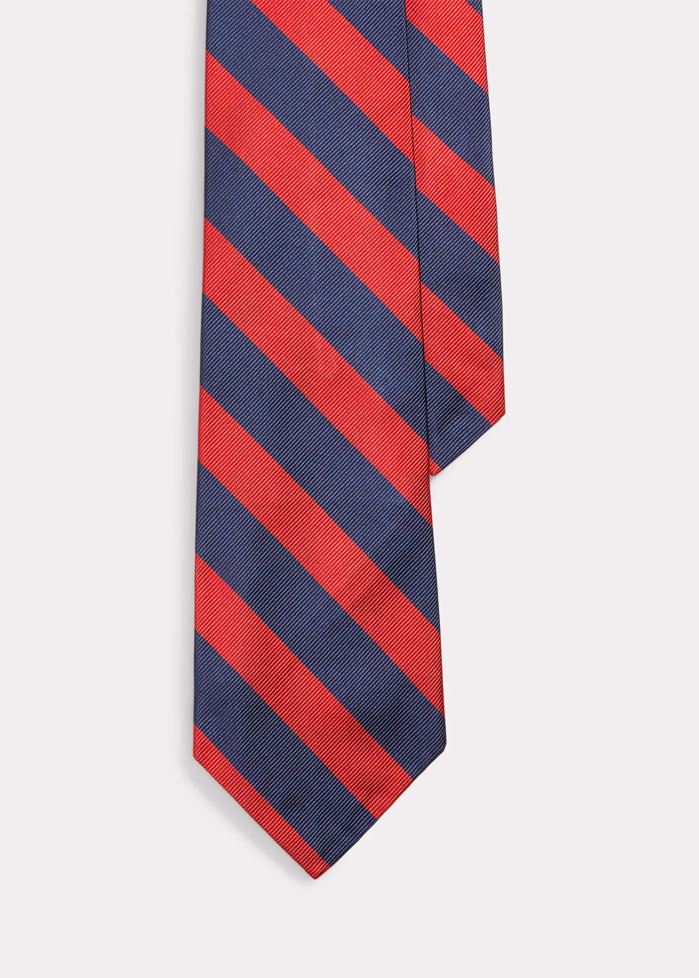 Schmale Seidenrips-Krawatte mit Streifen - RALPH LAUREN OUTLET